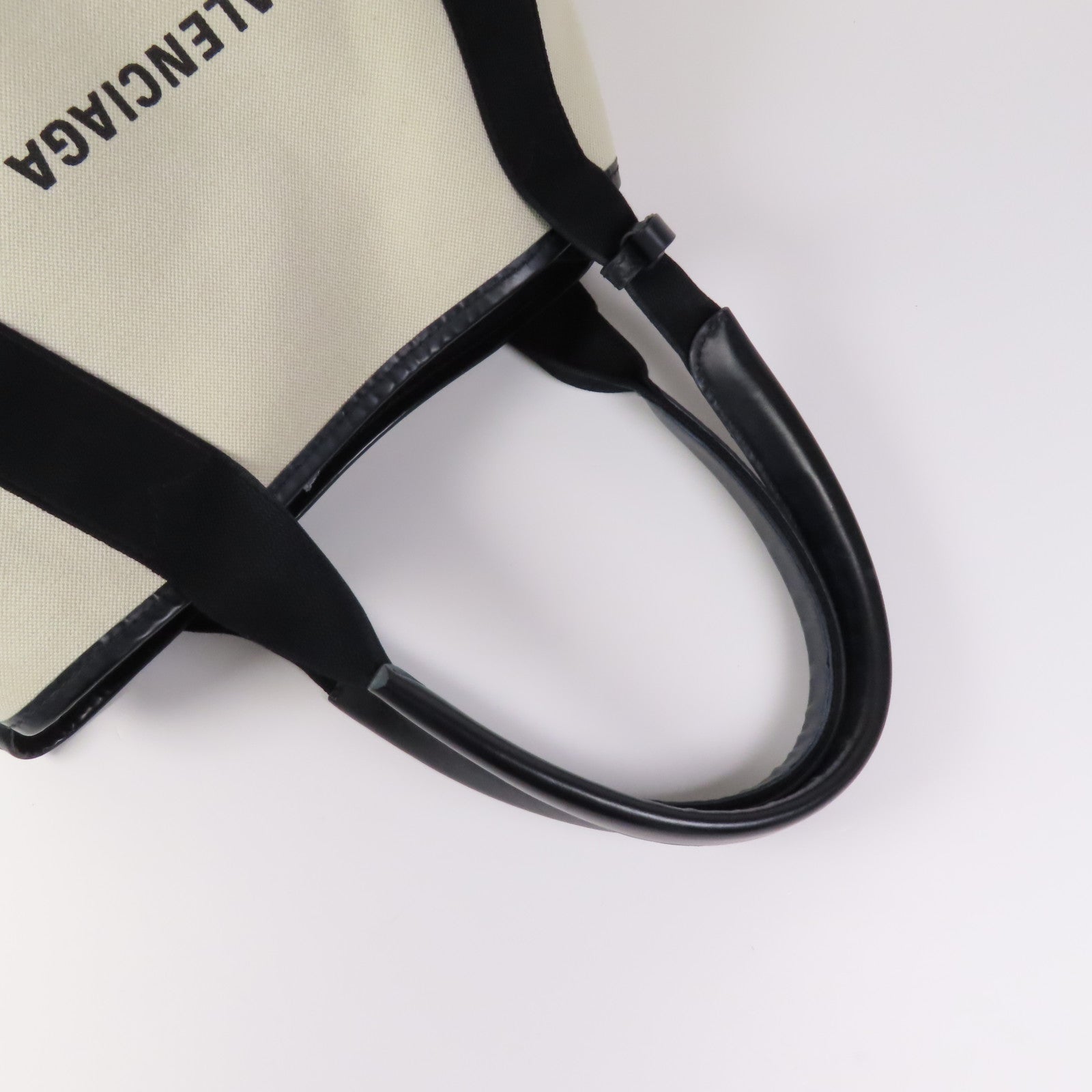 BALENCIAGA 帆布Tote Bag銀扣手挽袋