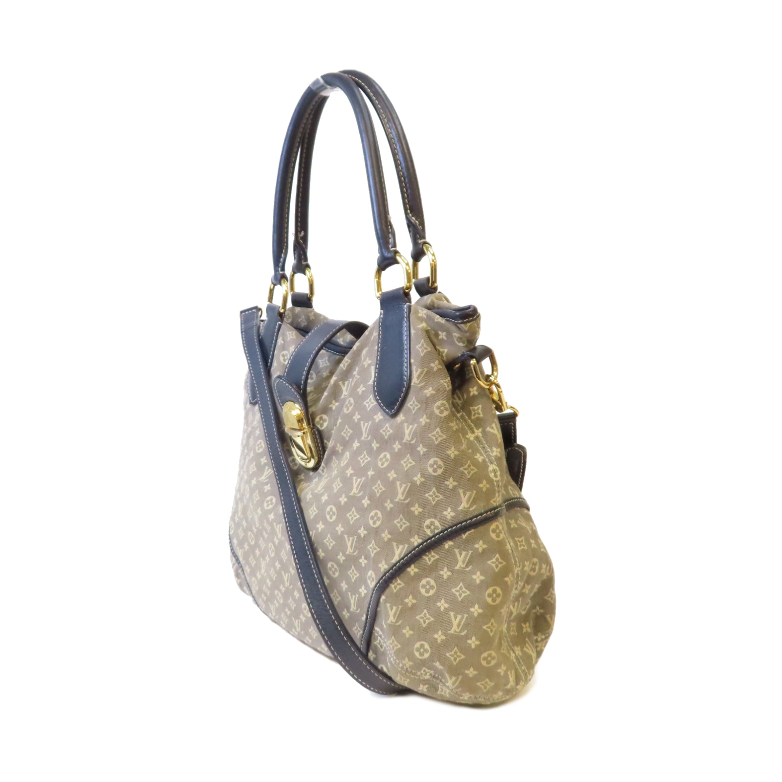 LOUIS VUITTON 【激減優惠】Monogram Idylle Elegie金扣手挽肩背兩用袋灰色/藍色