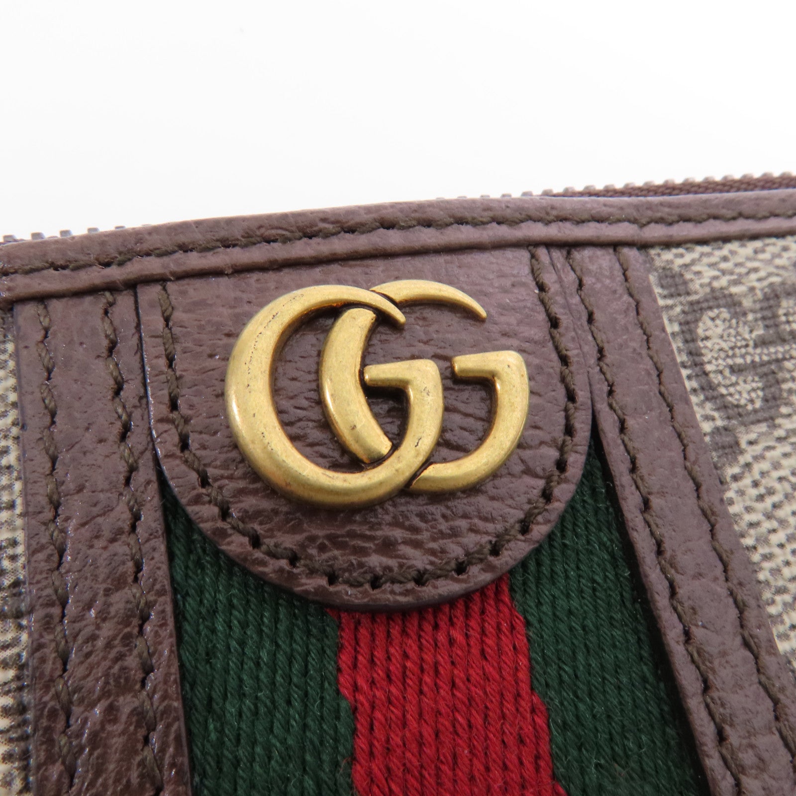 GUCCI 塗層帆布Ophidia Coin Case金扣零錢包