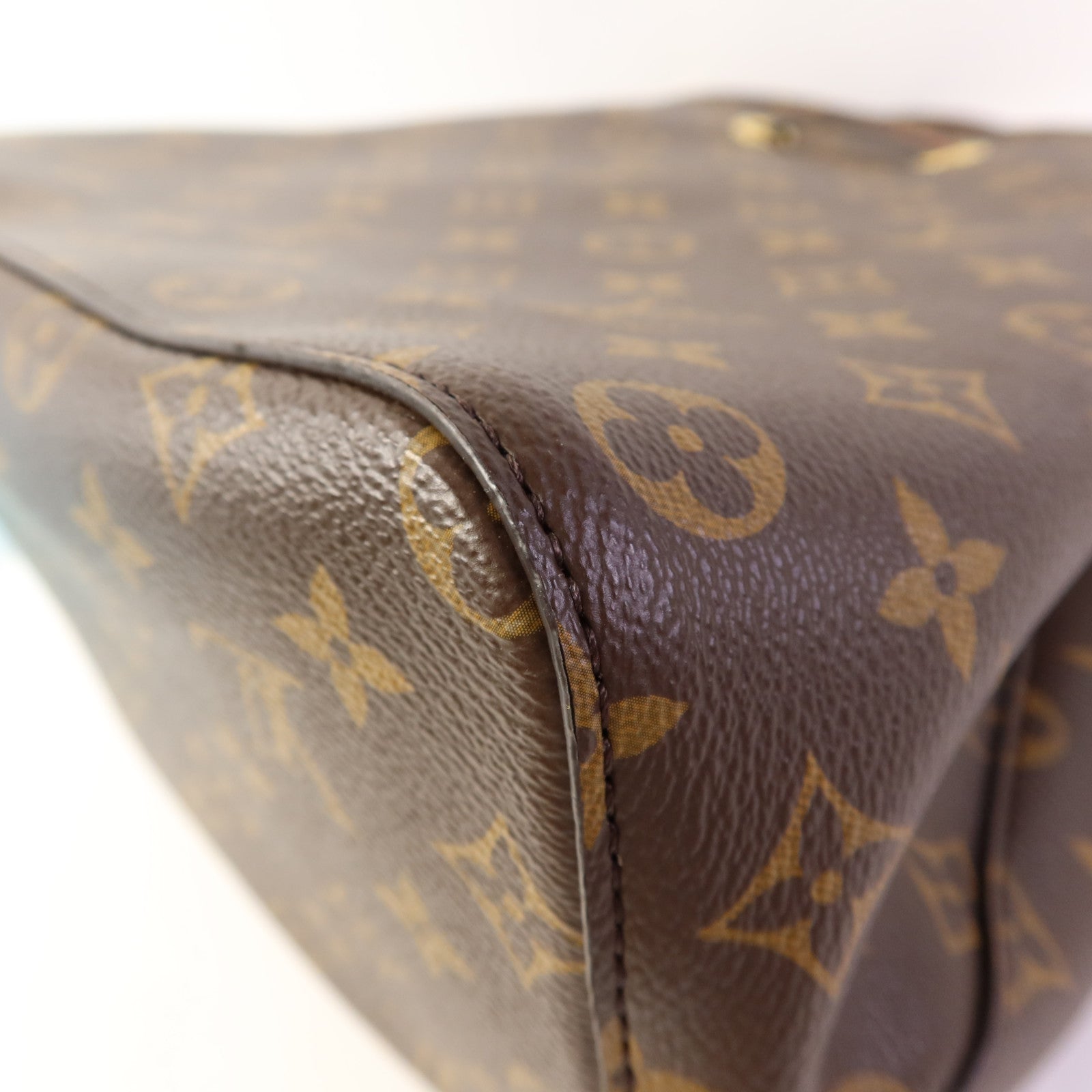 LOUIS VUITTON Monogram NeoNoe MM金扣肩背袋棕色