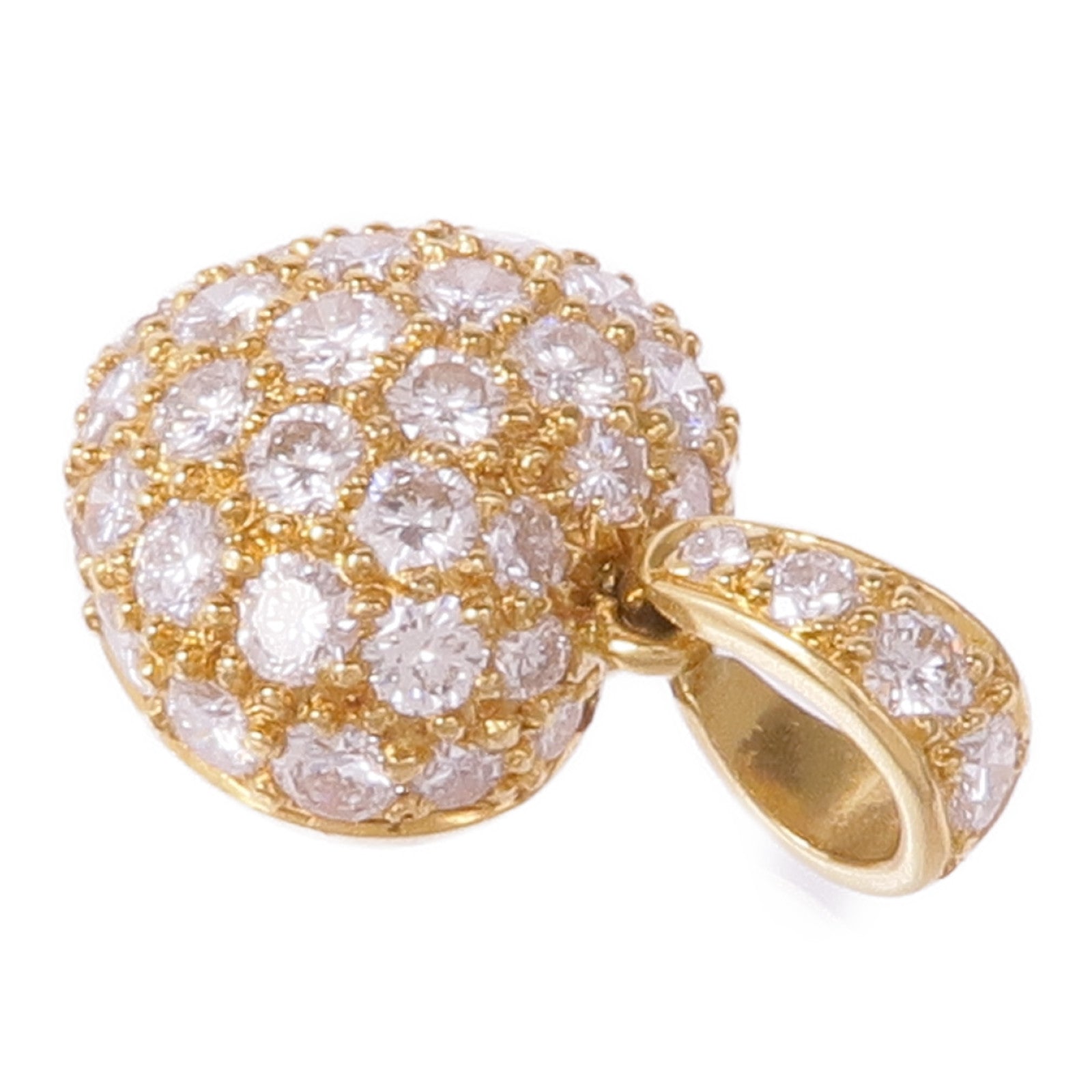 JEWELRY 18K黃金Diamond Pendant Top鑽石吊墜