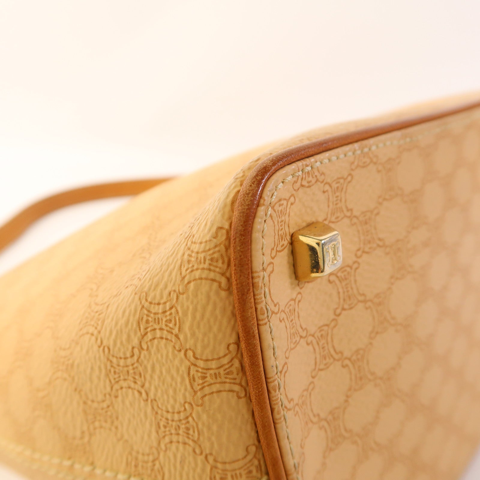 CELINE 塗層帆布Vintage Hand Bag金扣手挽袋