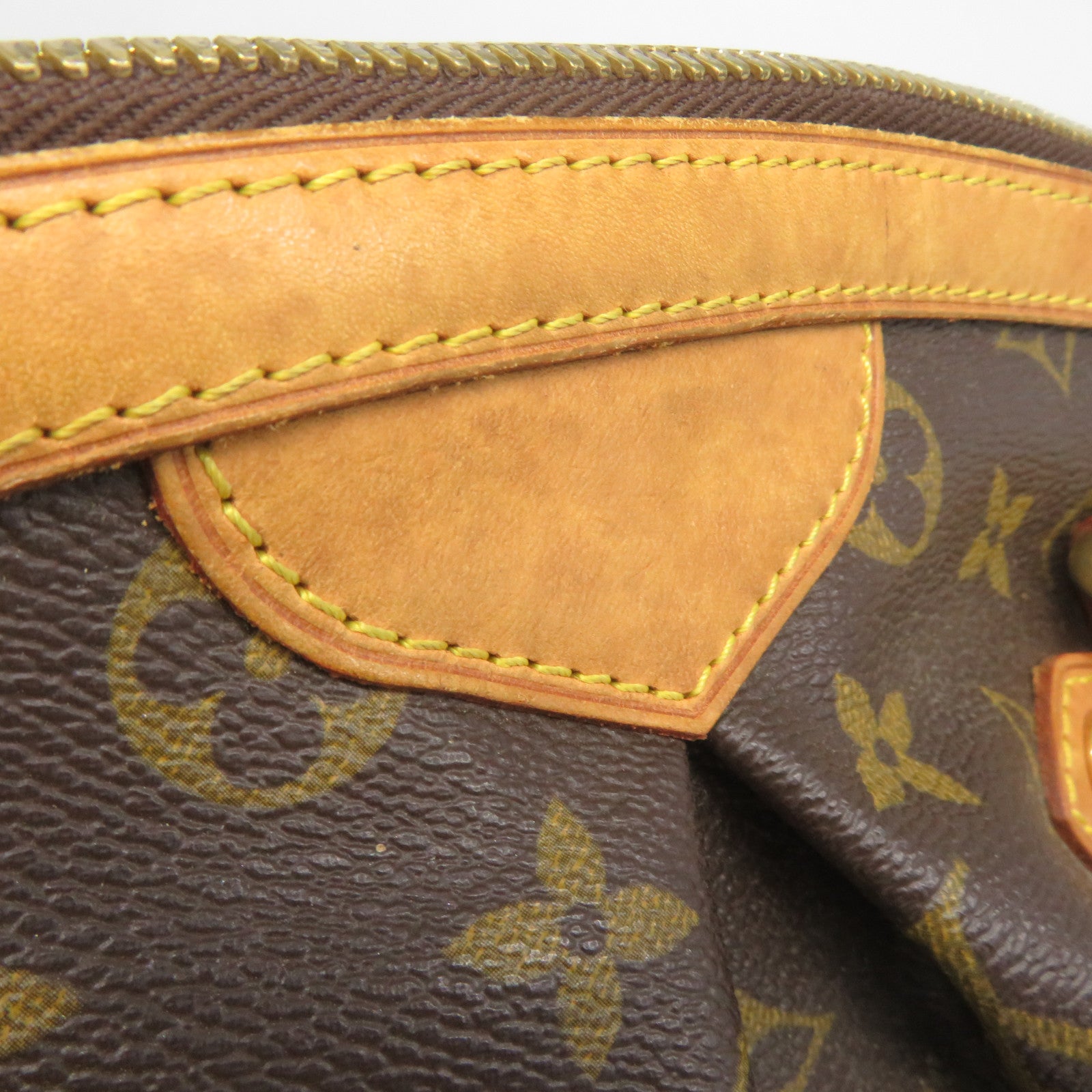 LOUIS VUITTON 【清倉大減價】Monogram Tivoli GM金扣肩背袋啡色