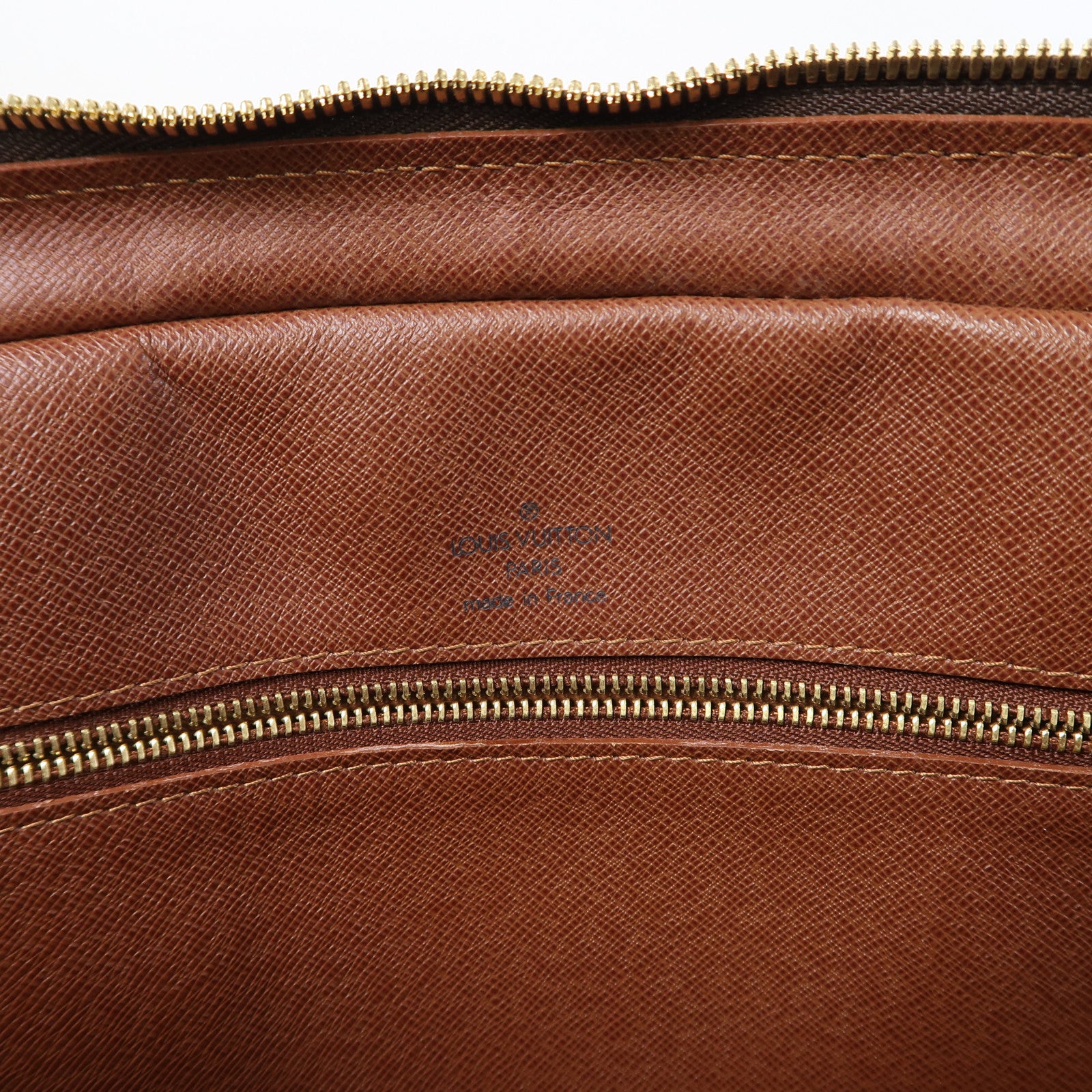LOUIS VUITTON Monogram Porte-Documents Voyage PM金扣公事包啡色