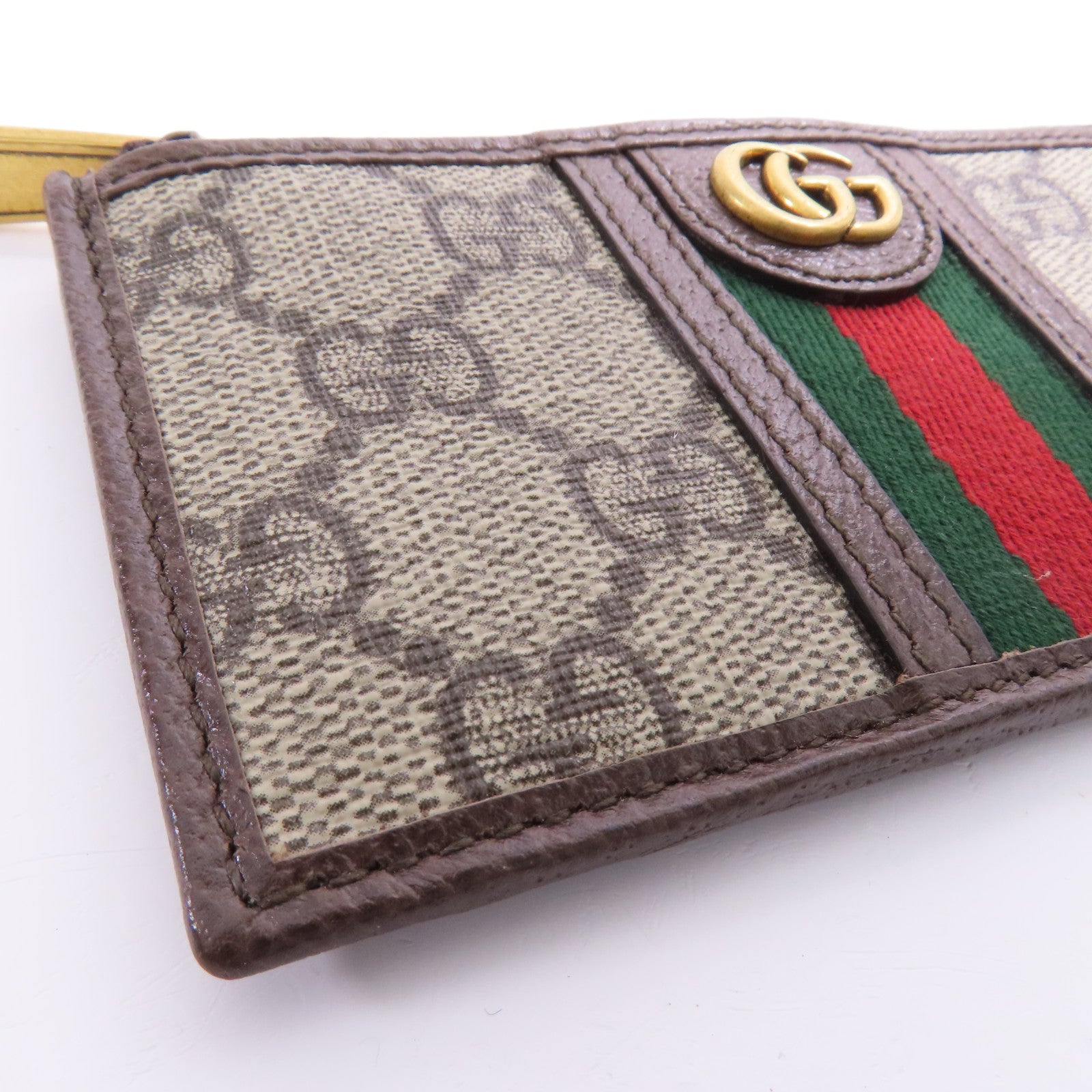 GUCCI 塗層帆布Ophidia Coin Case金扣零錢包