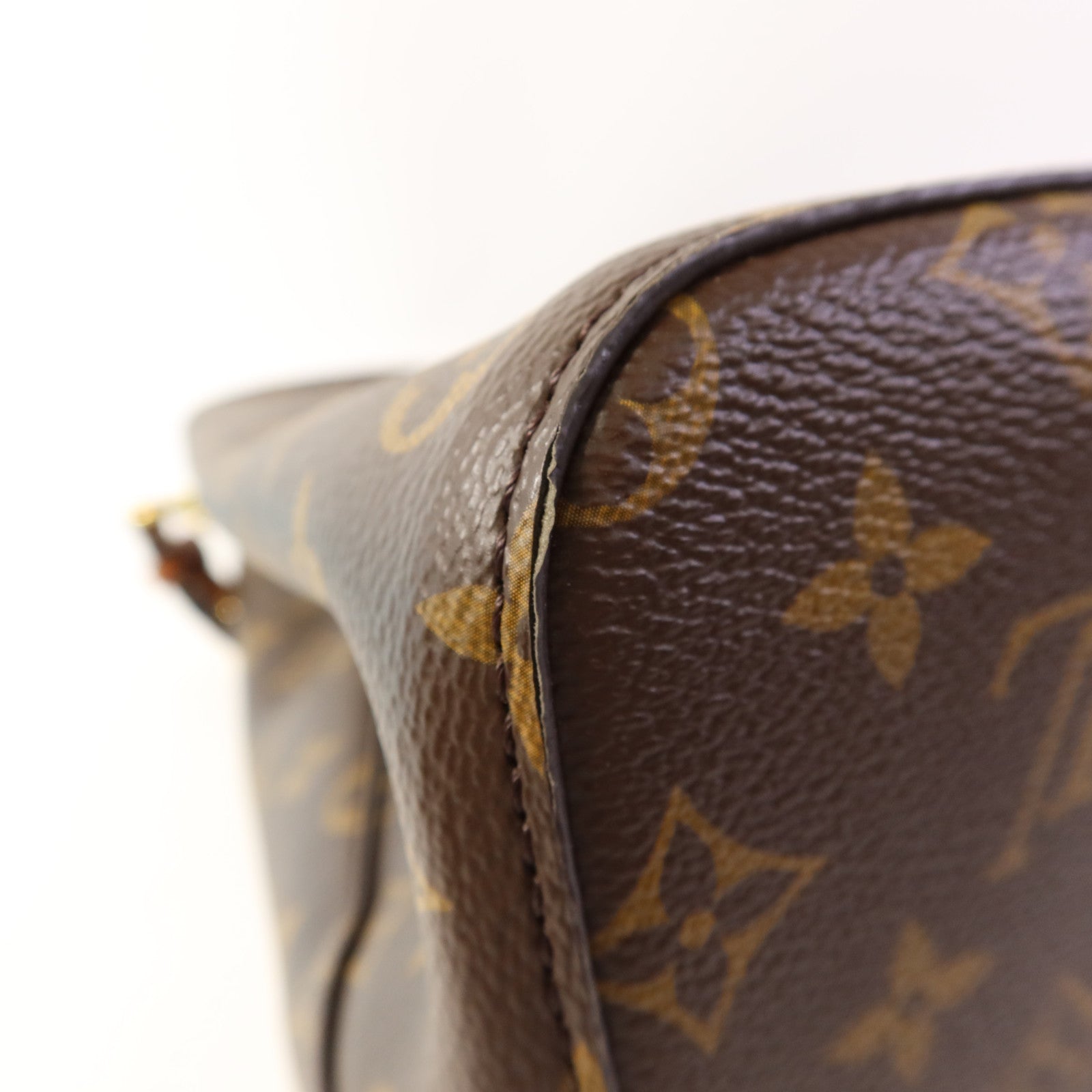 LOUIS VUITTON Monogram NeoNoe MM金扣肩背袋棕色