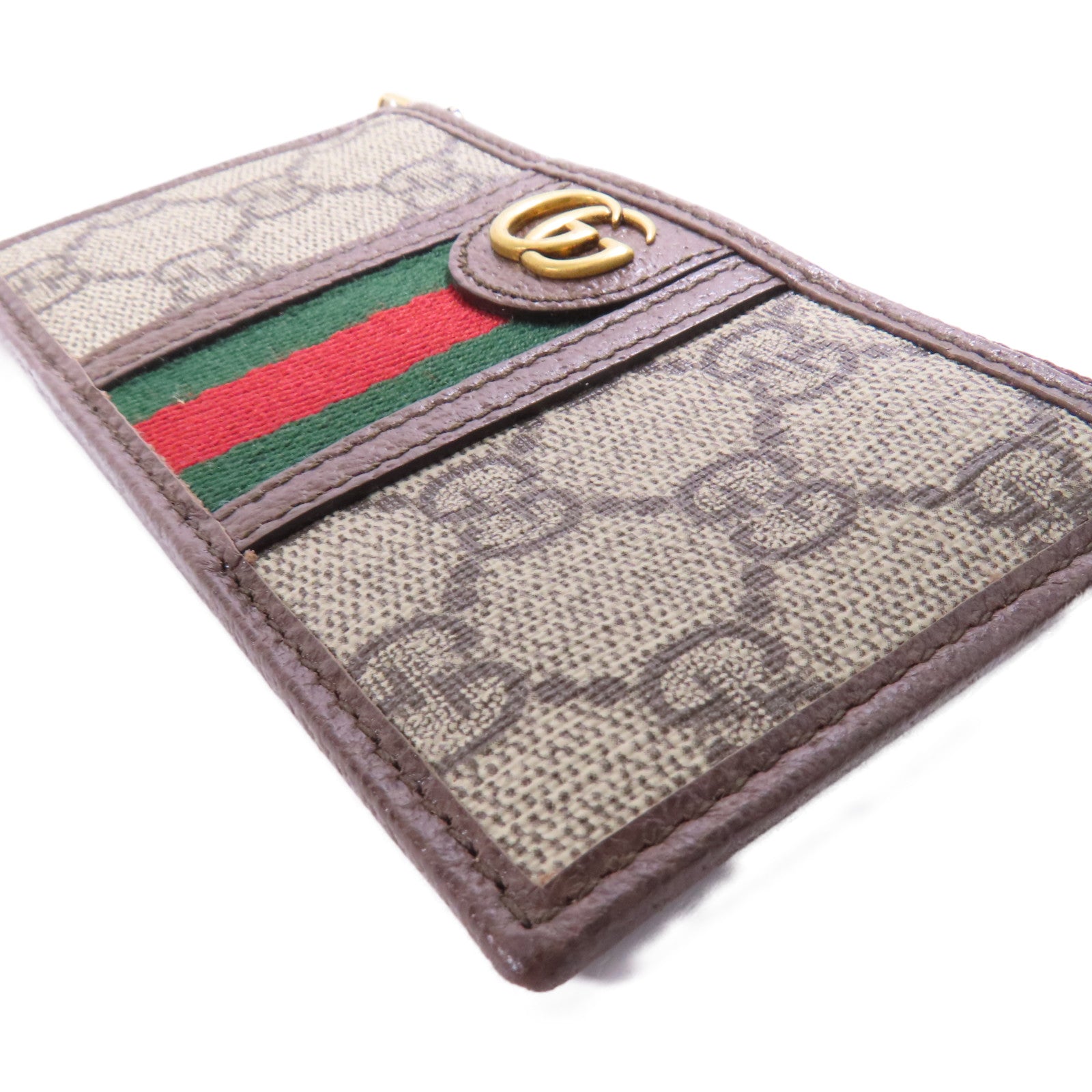 GUCCI 塗層帆布Ophidia Coin Case金扣零錢包