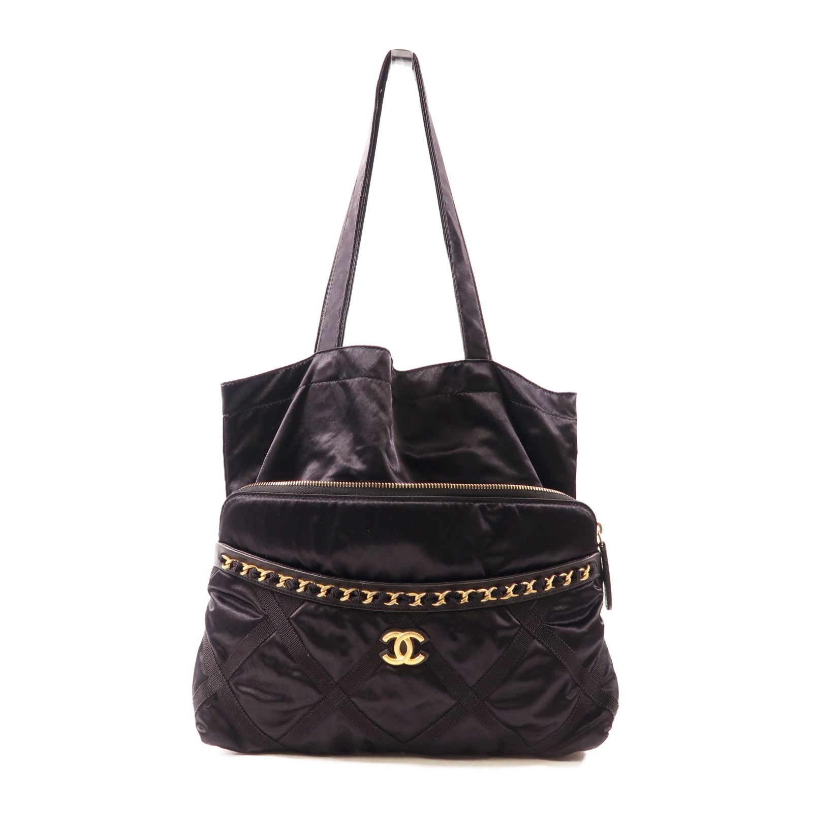 CHANEL Grosgrain Tote Bag金扣手挽袋