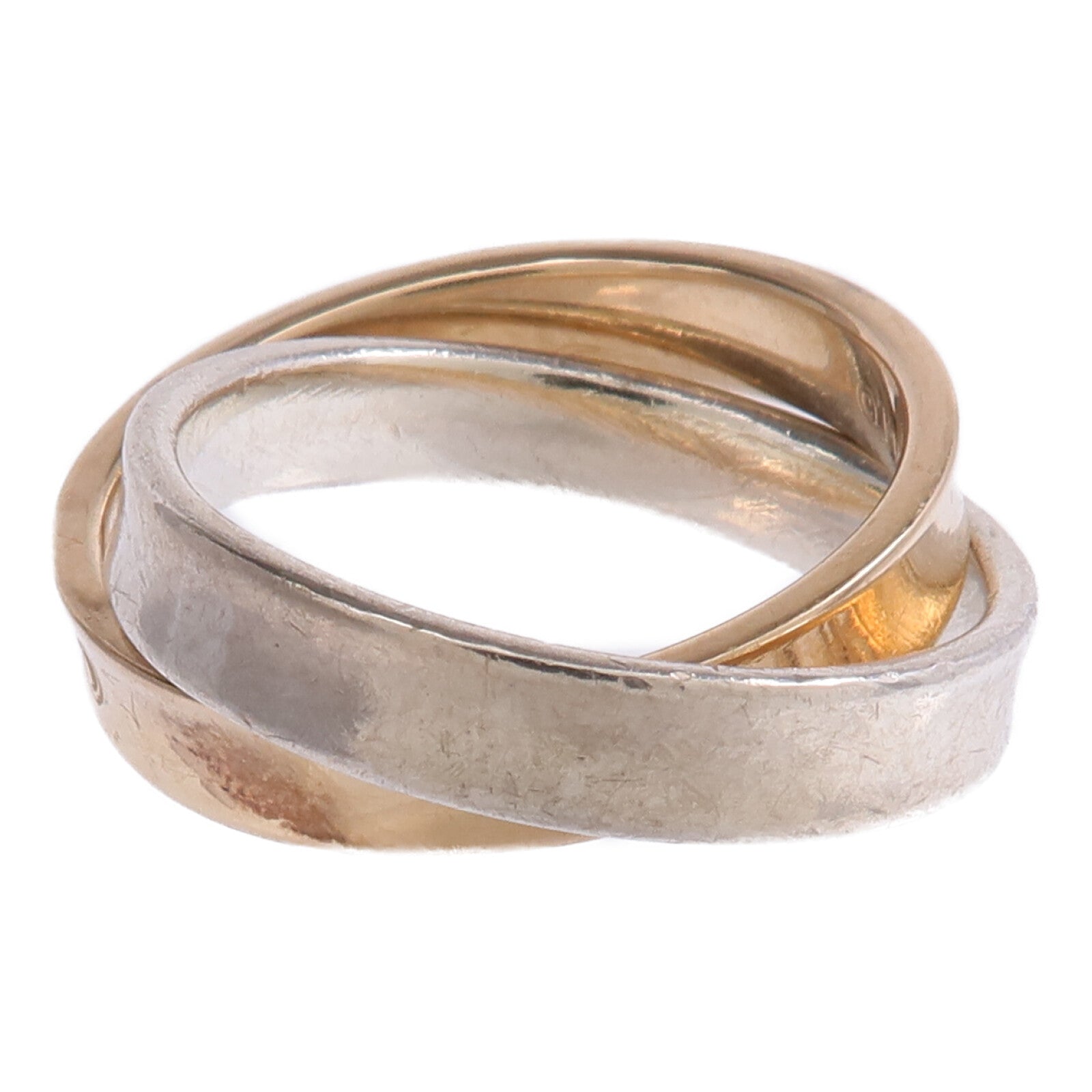 TIFFANY＆CO 【激減優惠】18K玫瑰金/925純銀1837 Interlocking Circles Ring戒指US#4.75