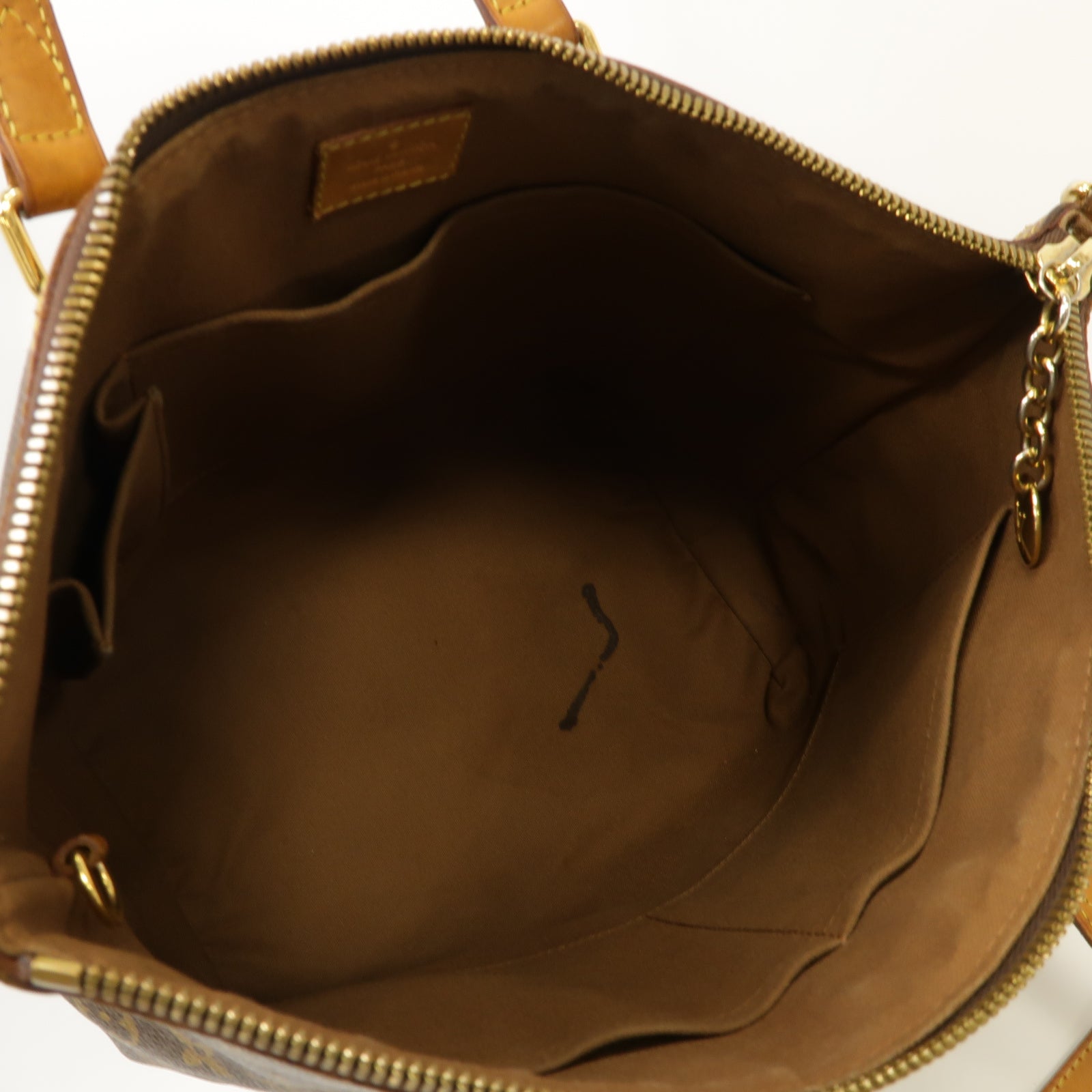 LOUIS VUITTON Monogram Palermo PM金扣手挽肩背兩用袋棕色