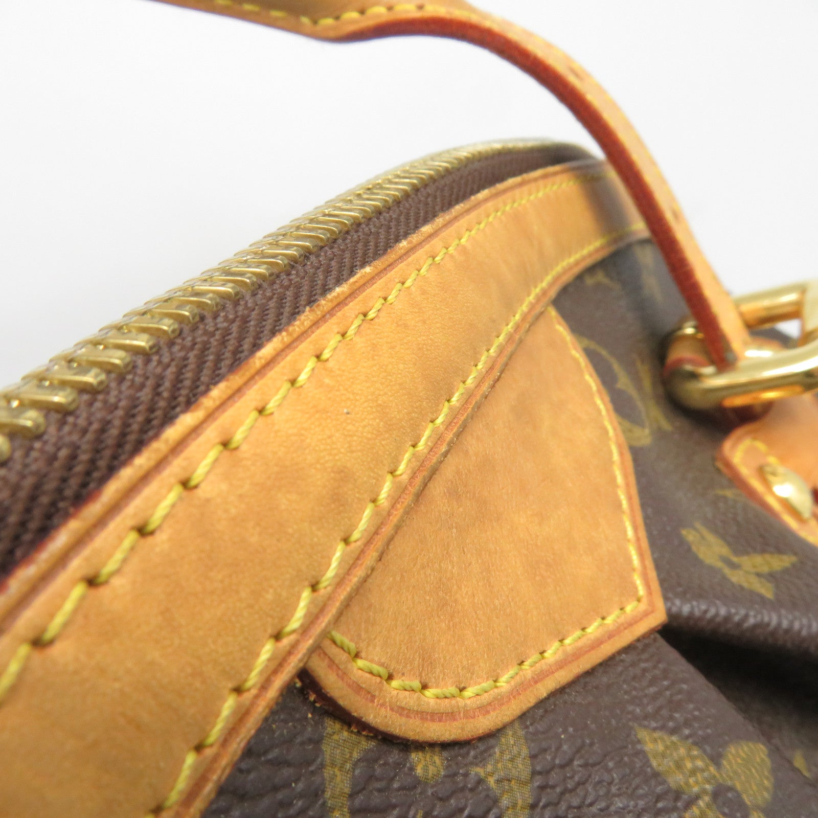 LOUIS VUITTON 【清倉大減價】Monogram Tivoli GM金扣肩背袋啡色