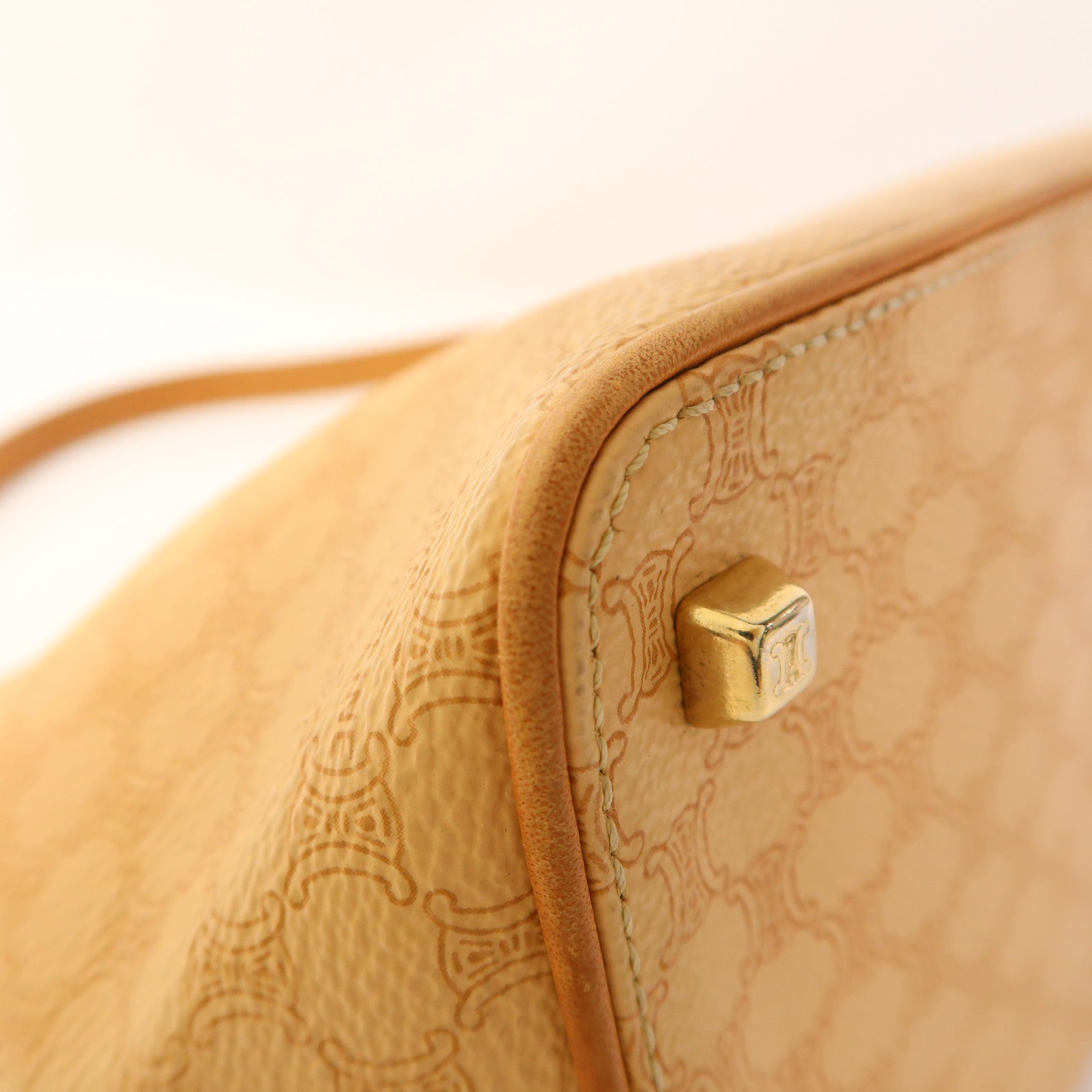 CELINE 塗層帆布Vintage Hand Bag金扣手挽袋