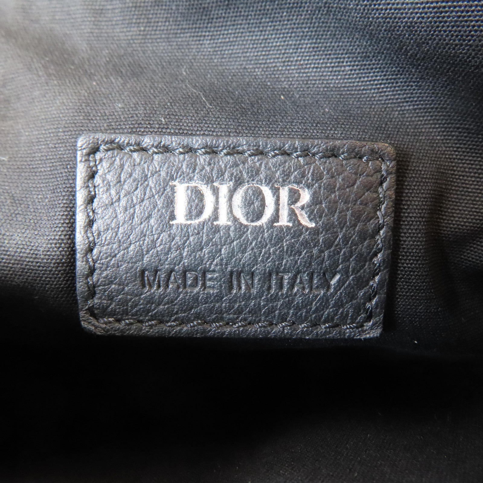 Dior 【激減優惠】帆布Saddle Oblique Jacquard銀扣肩背袋淺褐色/藍色