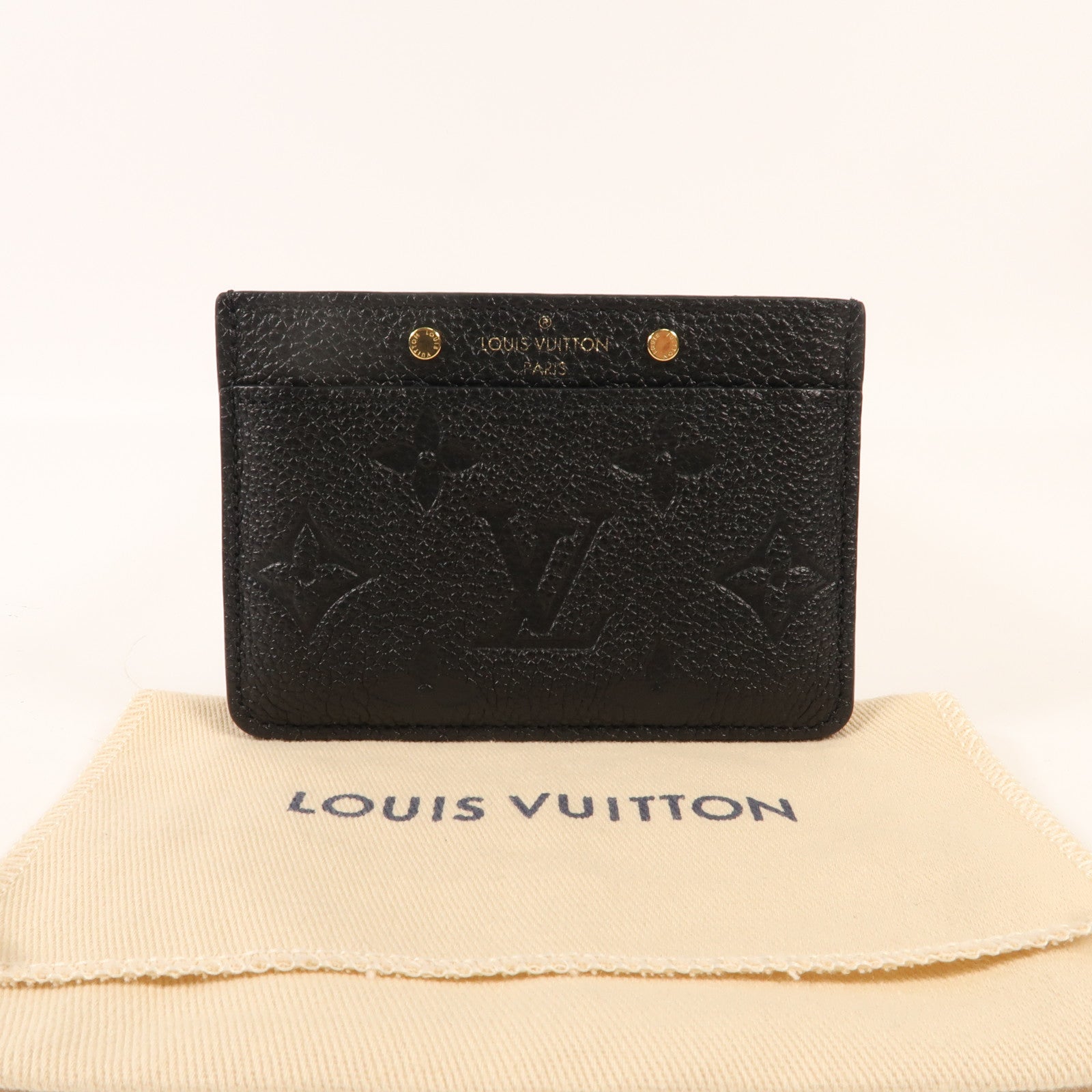 LOUIS VUITTON Monogram Empreinte Card Case金扣卡片套