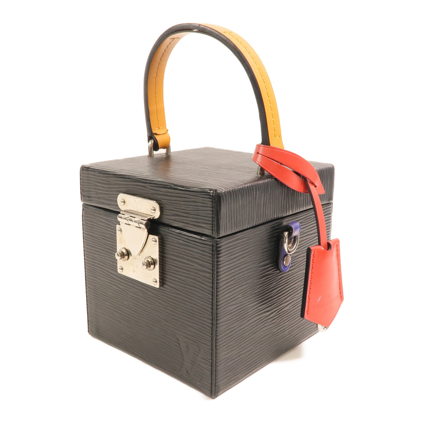 LOUIS VUITTON Epi Bleecker Box銀扣手挽袋