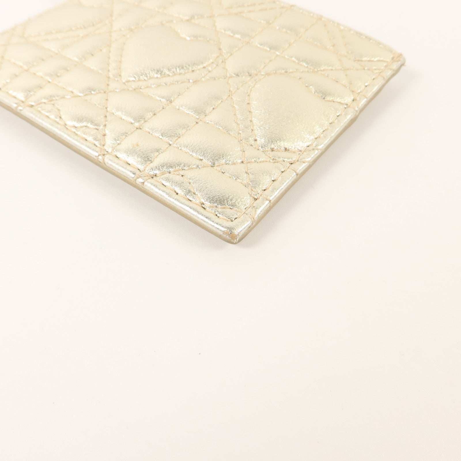 Dior 羊皮皮革Freesia Card Holder金扣卡片套