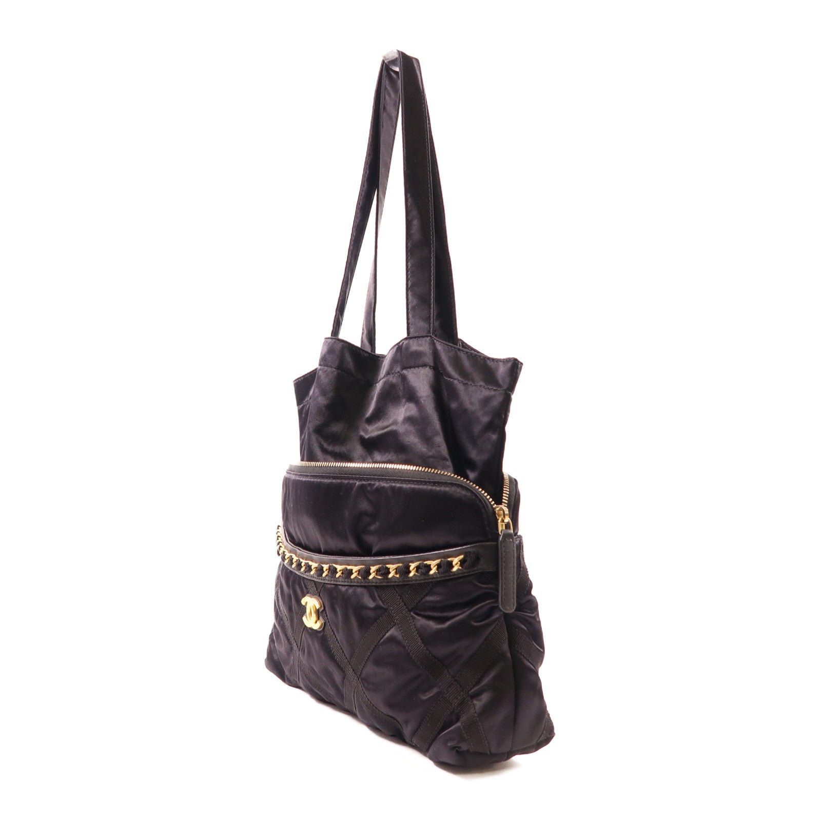 CHANEL Grosgrain Tote Bag金扣手挽袋