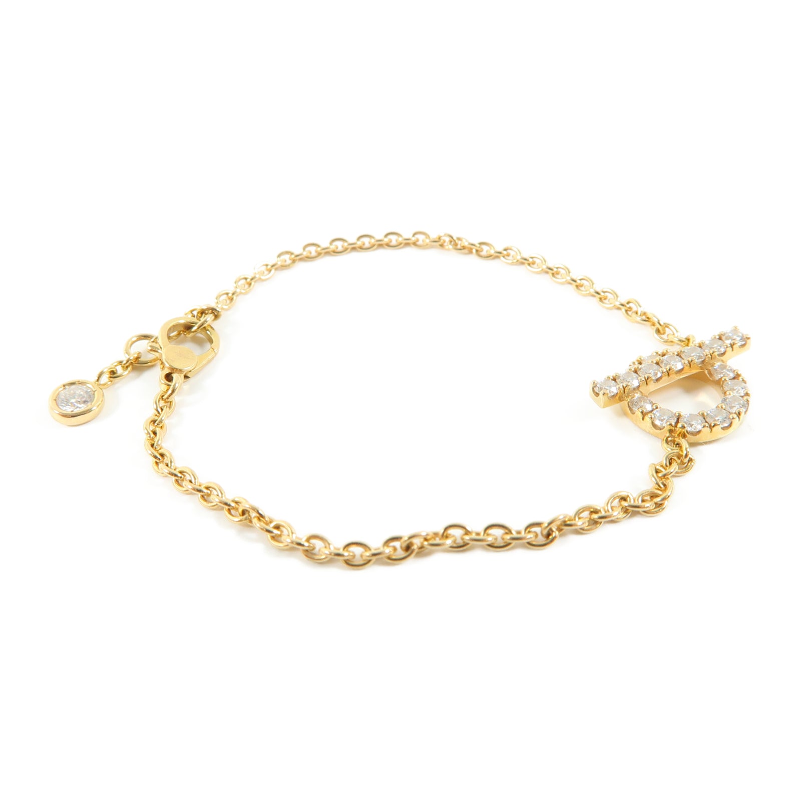 HERMES 18K黃金Finesse Bracelet手鏈