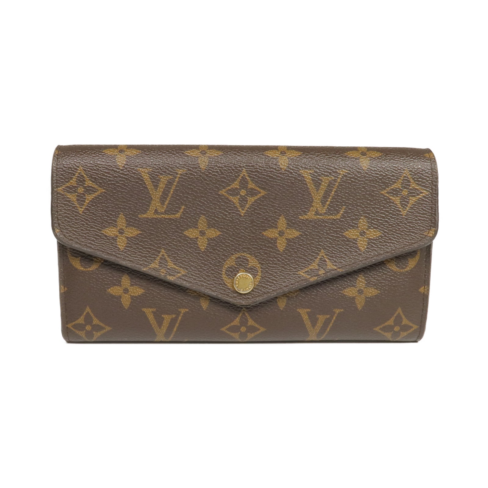 LOUIS VUITTON Monogram Sarah Wallet金扣長錢包
