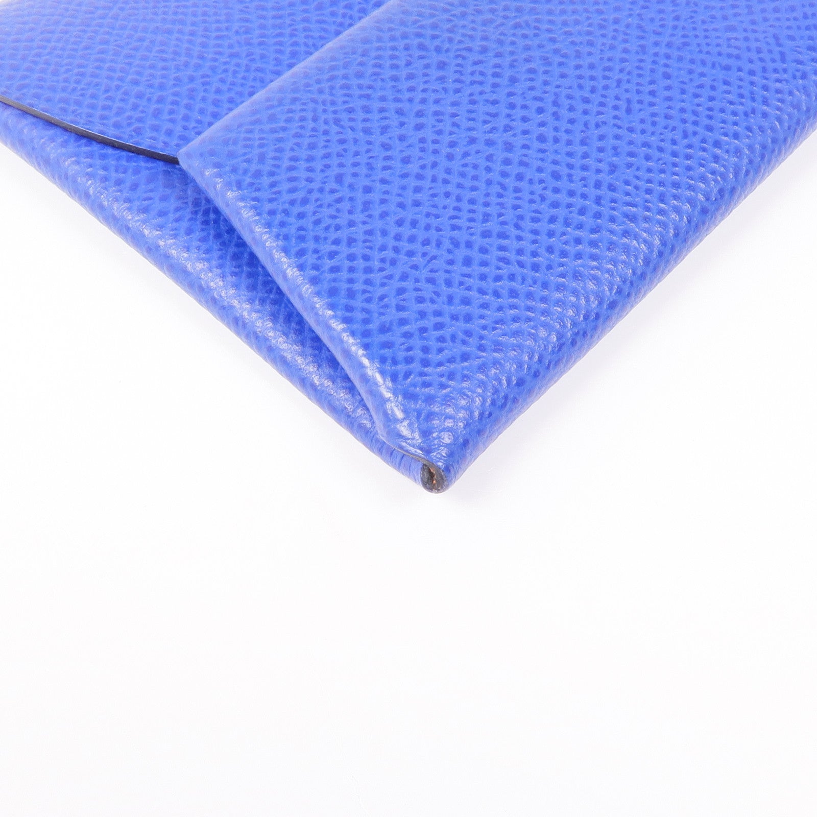 HERMES Epsom皮革Bastia銀扣零錢包