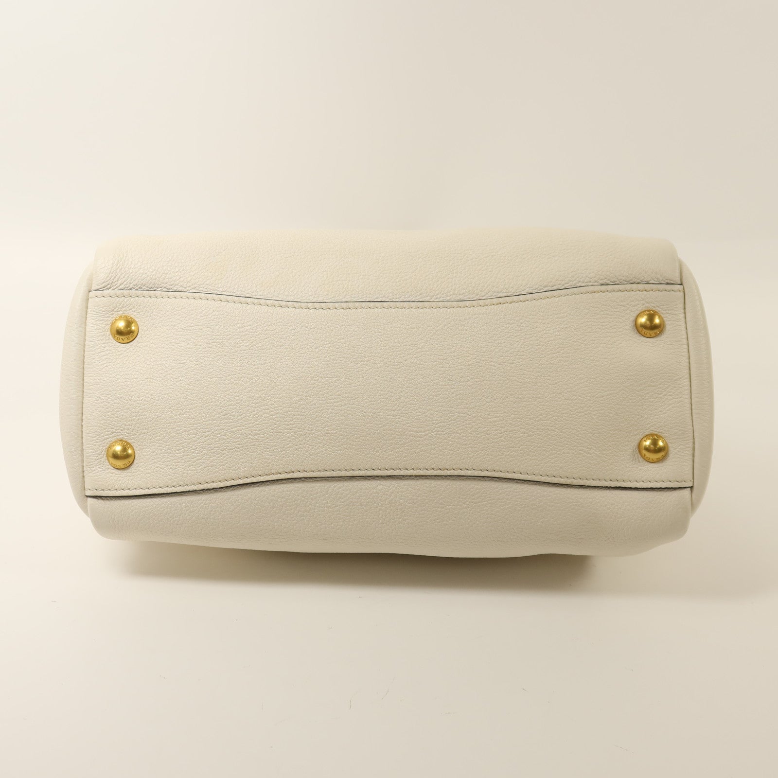 PRADA 牛皮皮革Shoulder Bag金扣手挽肩背兩用袋