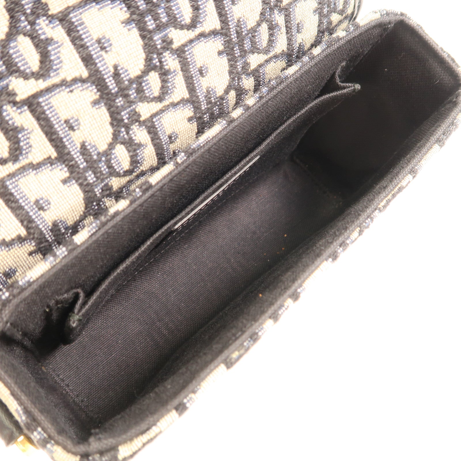 Dior 帆布/牛皮皮革Montaigne 30金扣肩背袋