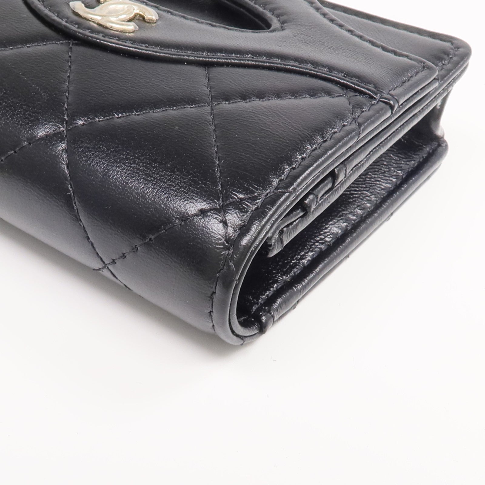 CHANEL 羊皮皮革31 Card Case銀扣卡片套