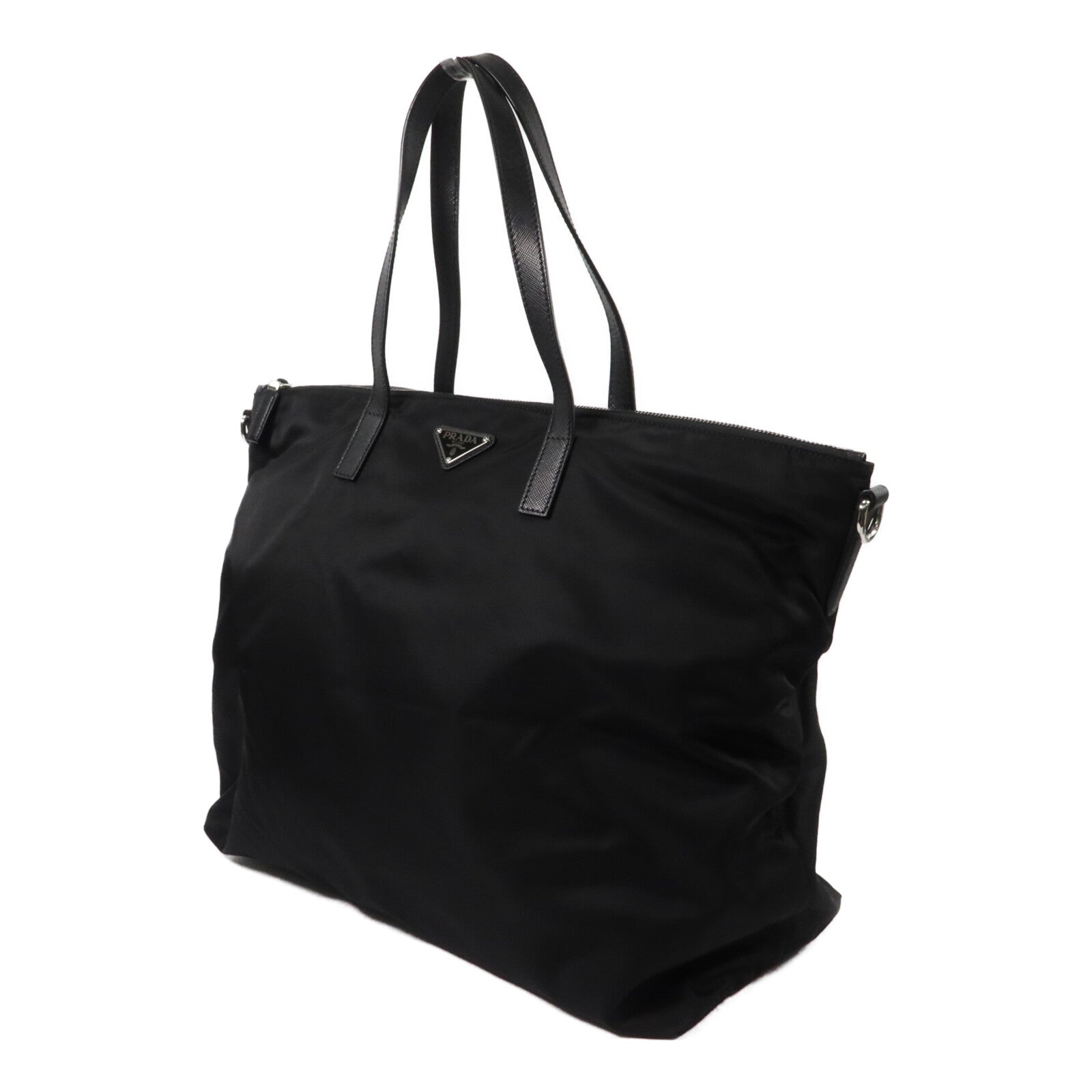 PRADA 尼龍/Saffiano皮革Tote Bag手挽肩背兩用袋