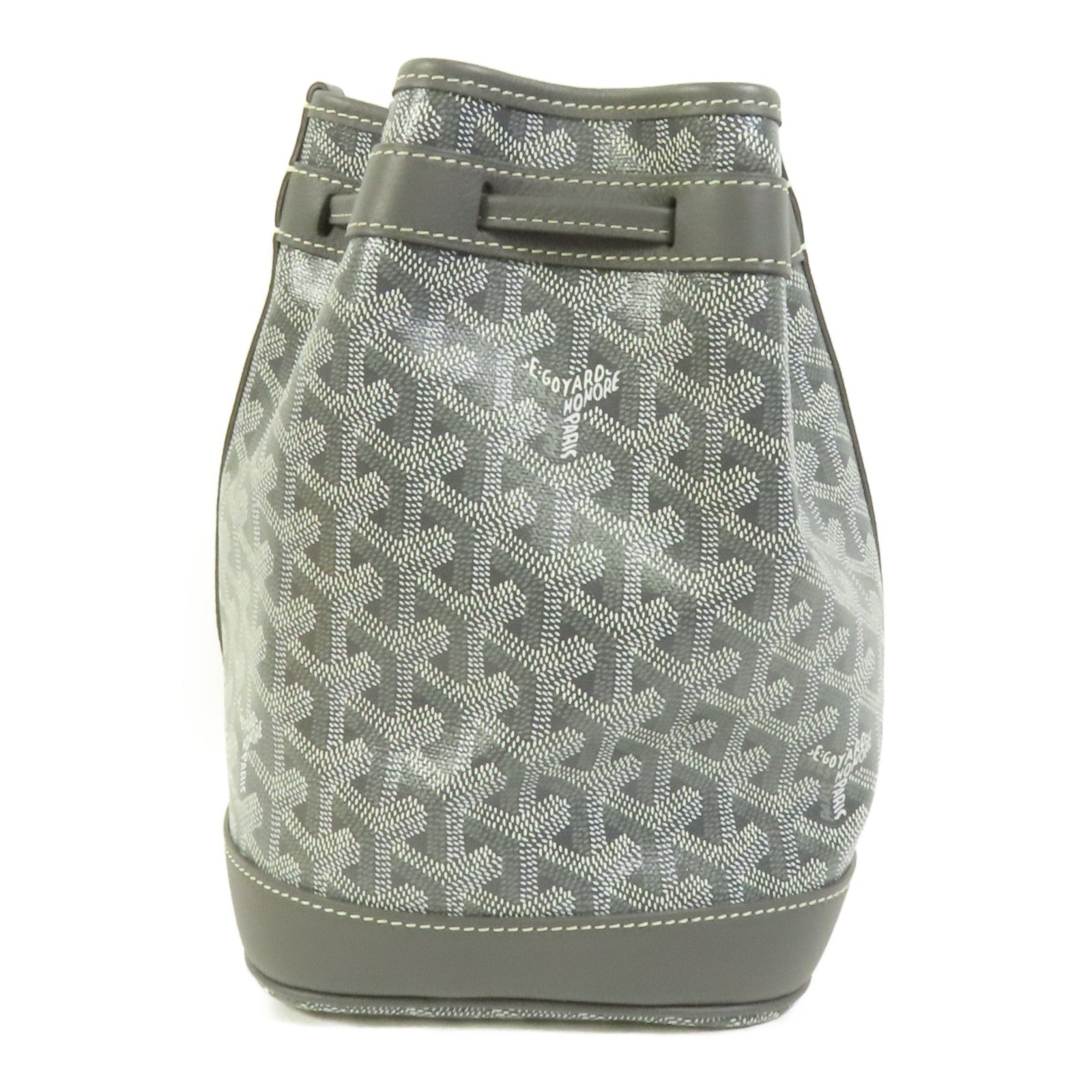 GOYARD 塗層帆布Petit Flot PM Bucket Bag銀扣肩背袋