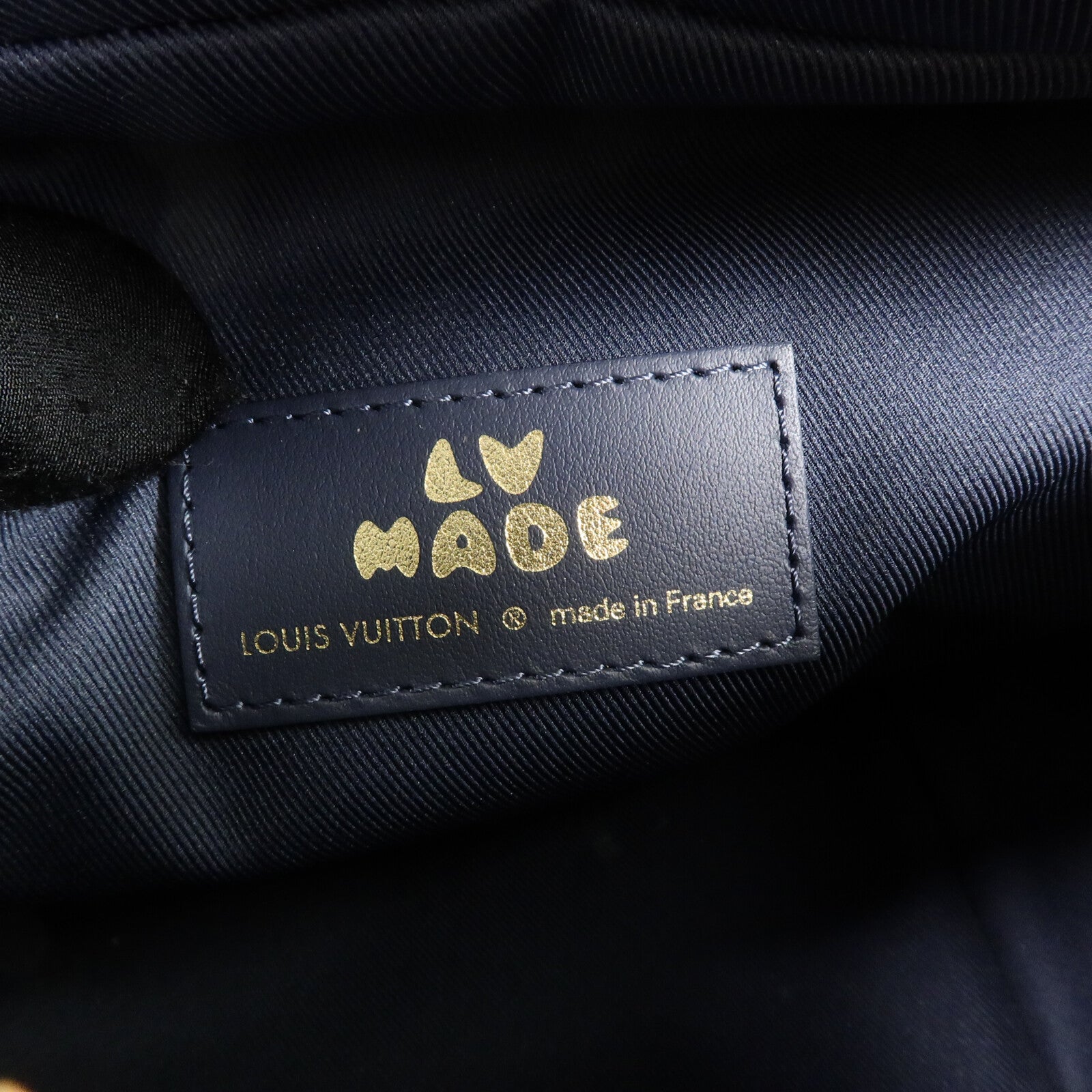 LOUIS VUITTON Monogram Denim/Taurillon Japanese Cruiser手挽肩背兩用袋