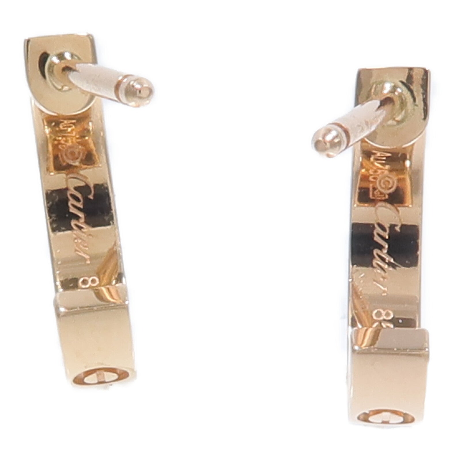CARTIER 18K玫瑰金Mini Love Earrings Small Model耳環