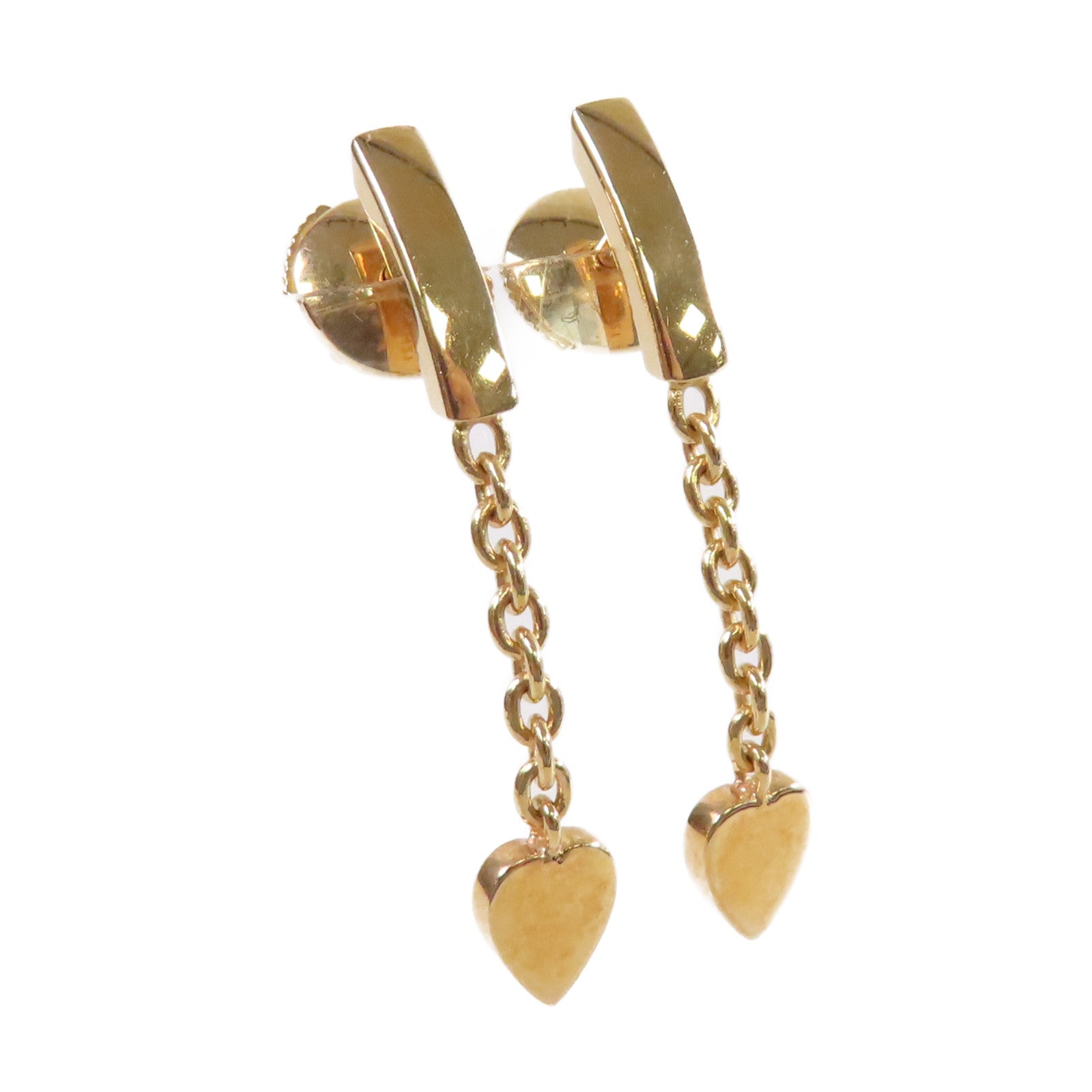 CARTIER 【激減優惠】18K玫瑰金Gold Chain and Heart Earrings耳環