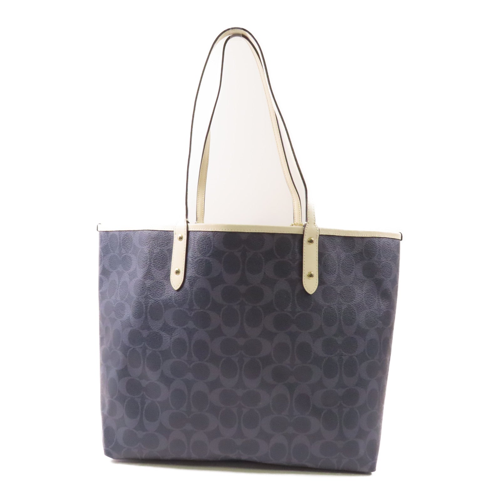 COACH 【激減優惠】塗層帆布Shoulder Bag金扣肩背袋