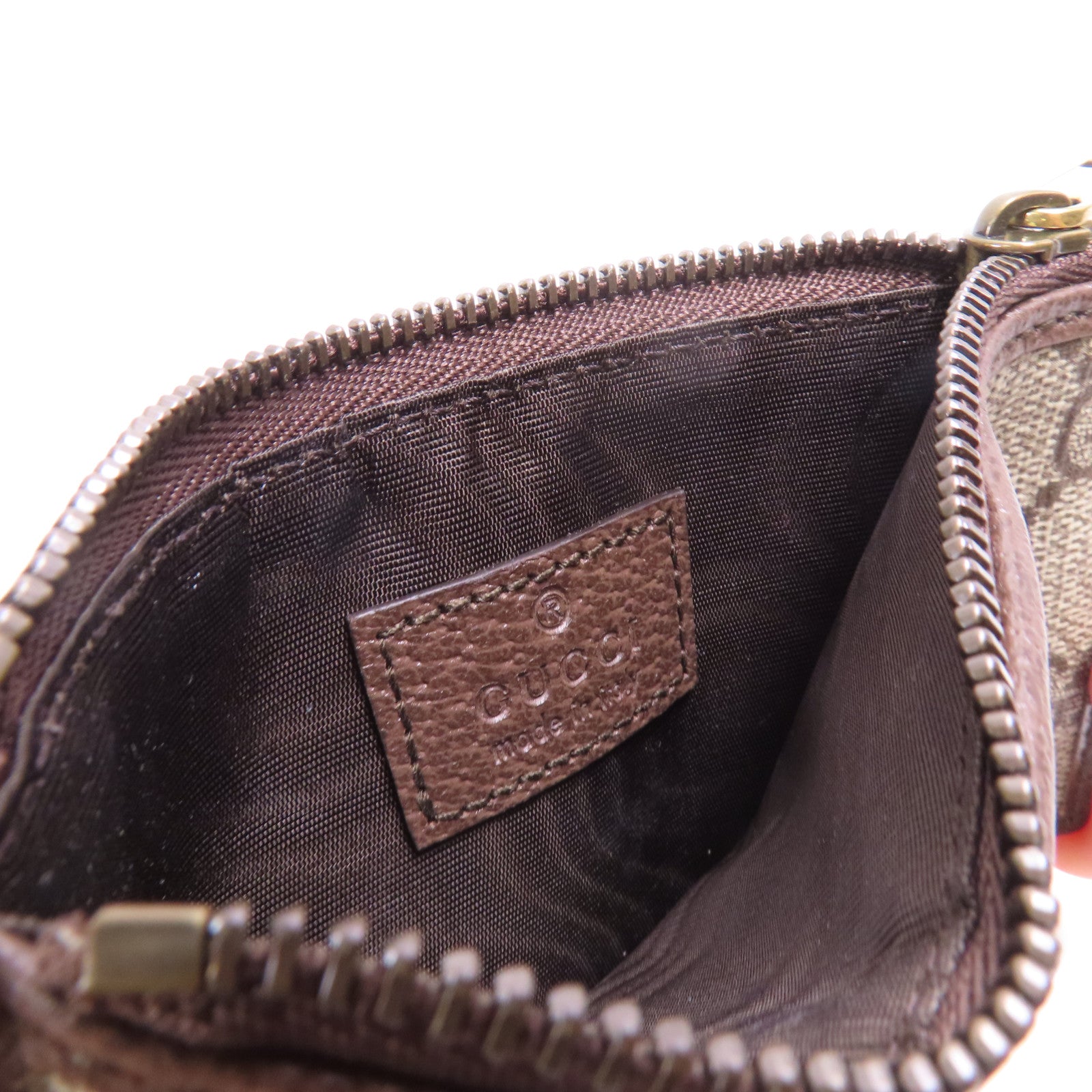 GUCCI 塗層帆布Ophidia Coin Case金扣零錢包