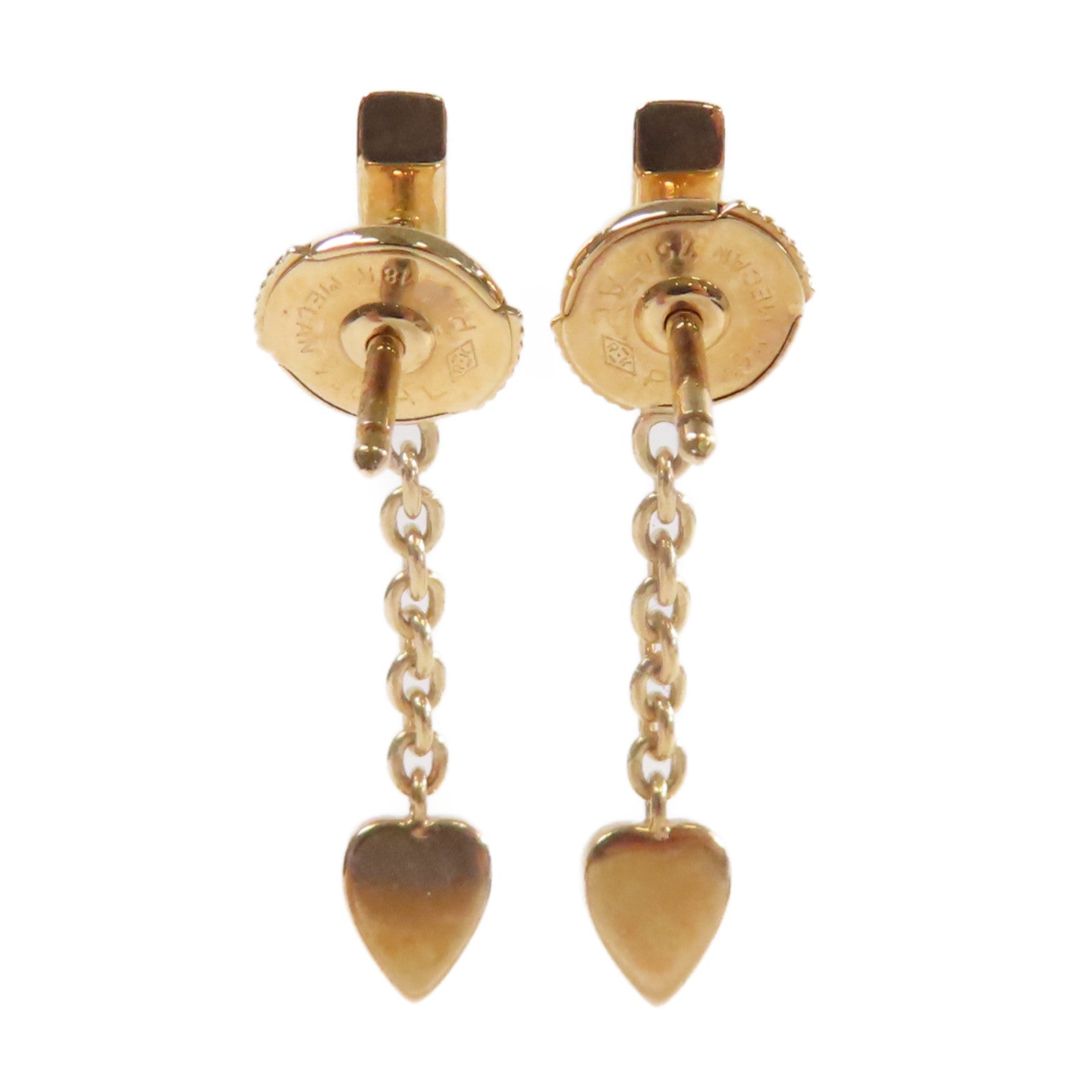 CARTIER 【激減優惠】18K玫瑰金Gold Chain and Heart Earrings耳環