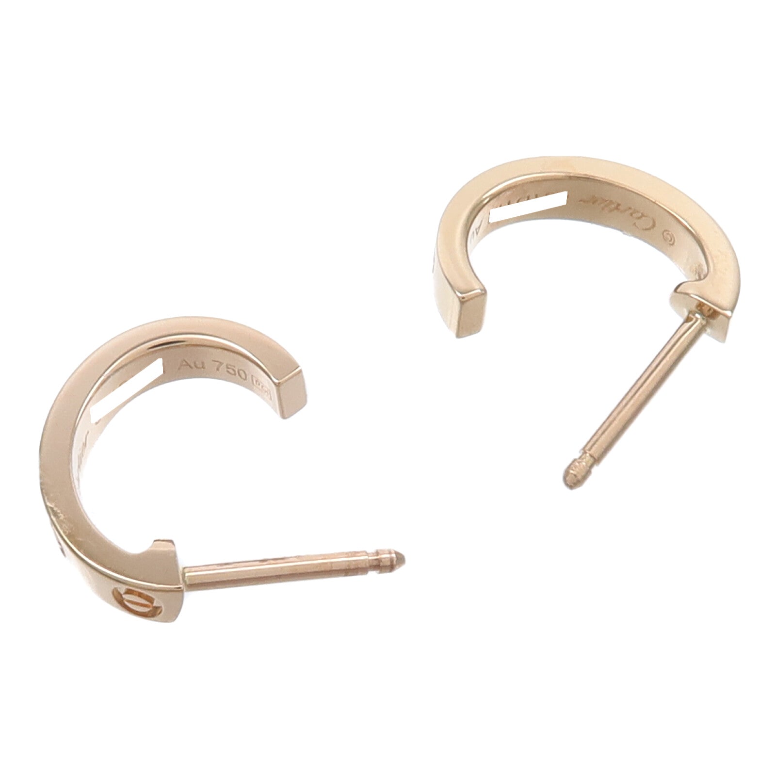 CARTIER 18K玫瑰金Mini Love Earrings Small Model耳環
