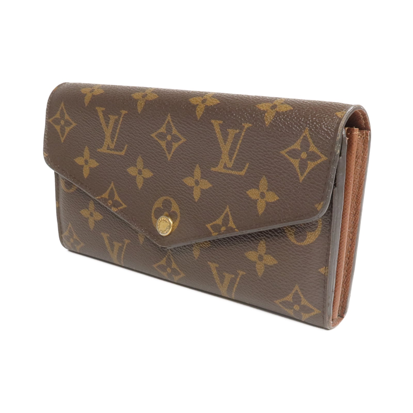 LOUIS VUITTON Monogram Sarah Wallet金扣長錢包