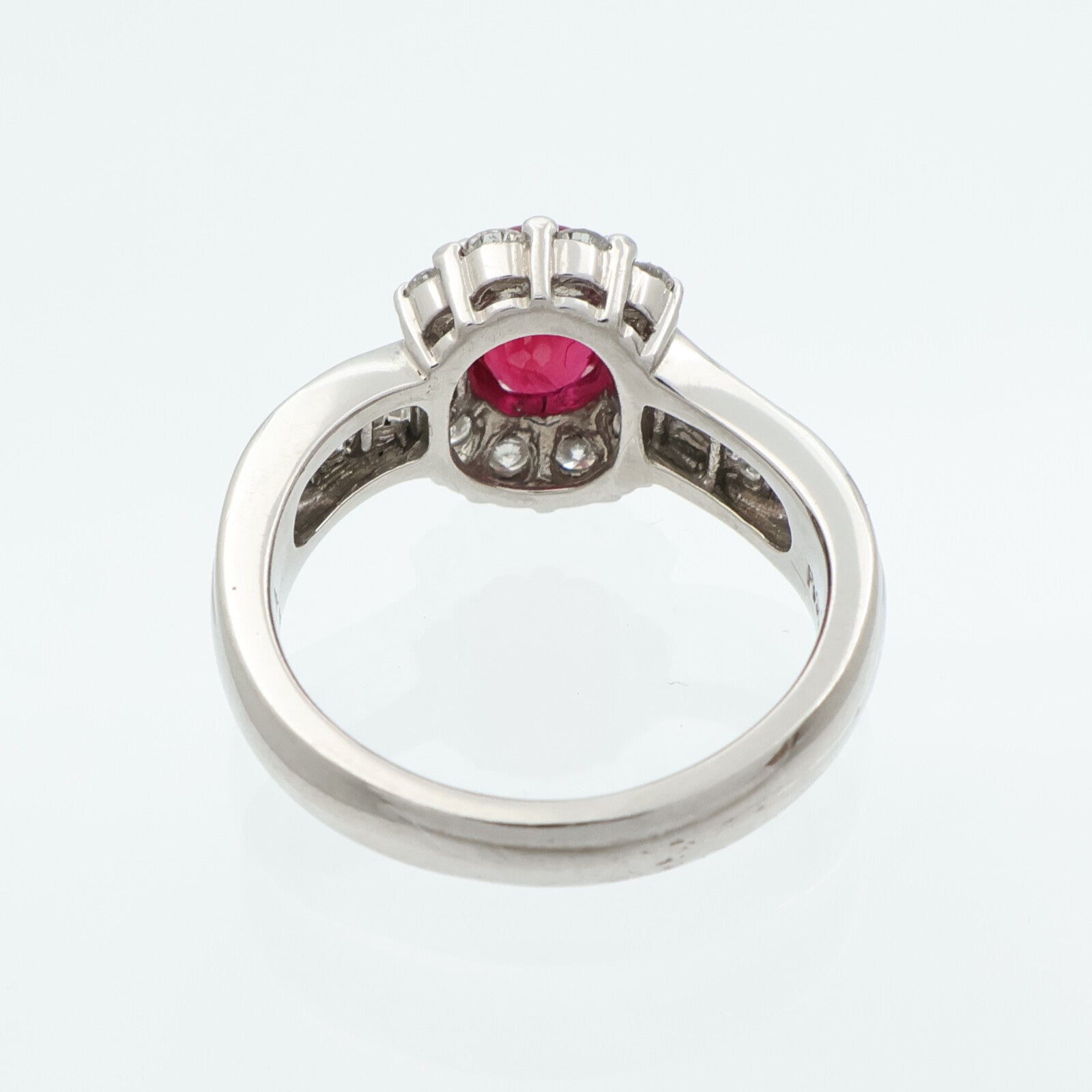 JEWELRY PT900鉑金/紅寶石Ruby鑽石戒指