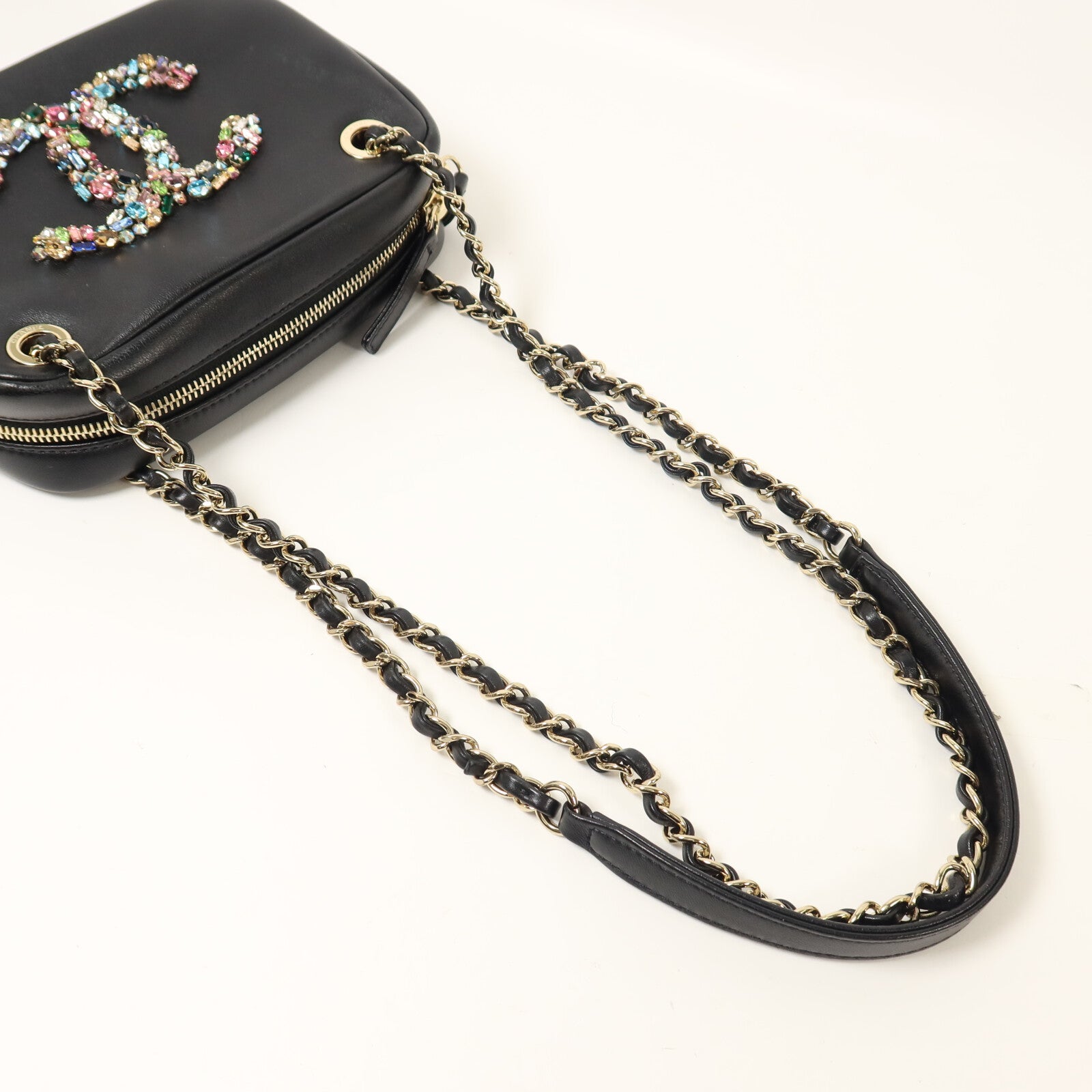 CHANEL 羊皮皮革Chain Shoulder鏈帶肩背袋
