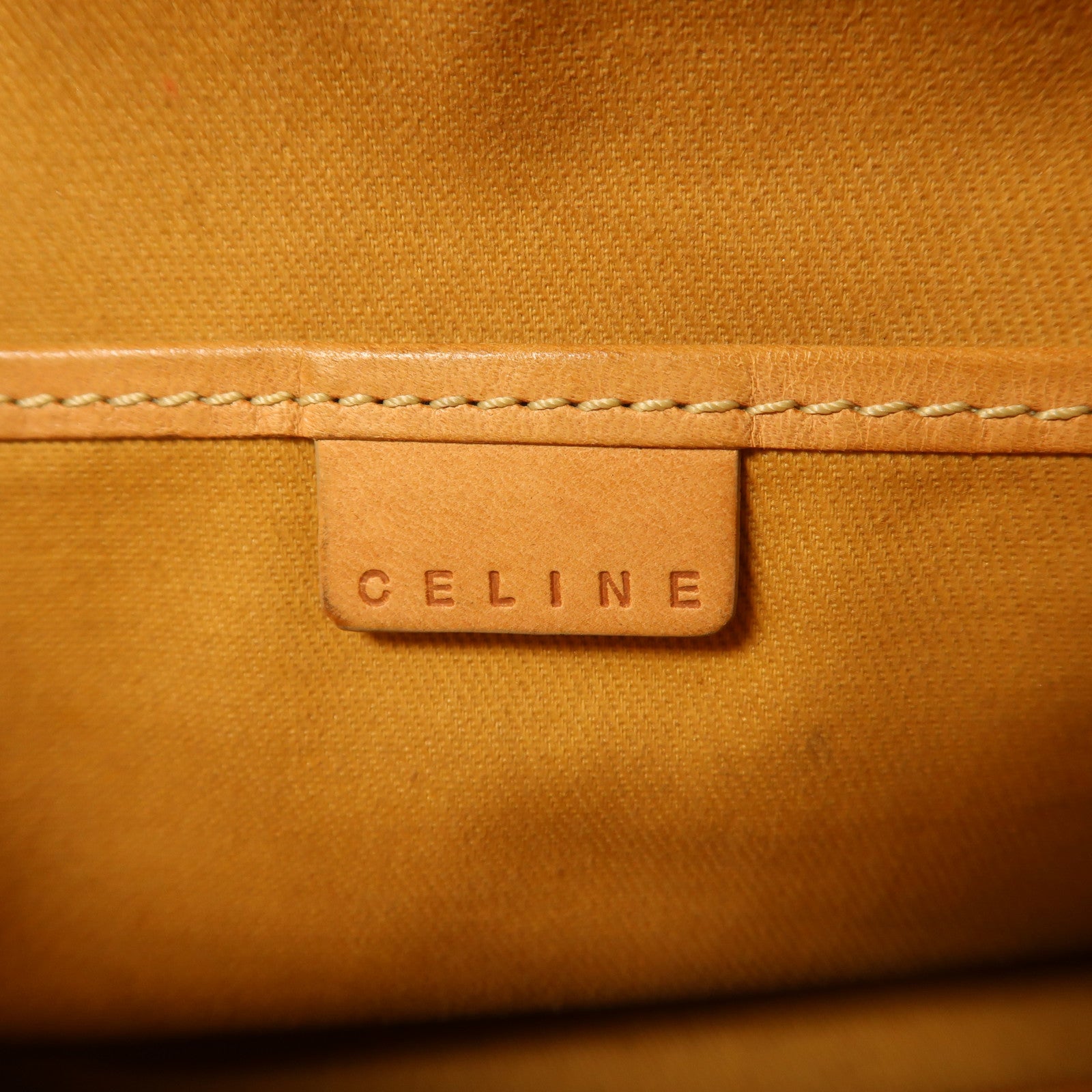 CELINE 塗層帆布Vintage Hand Bag金扣手挽袋