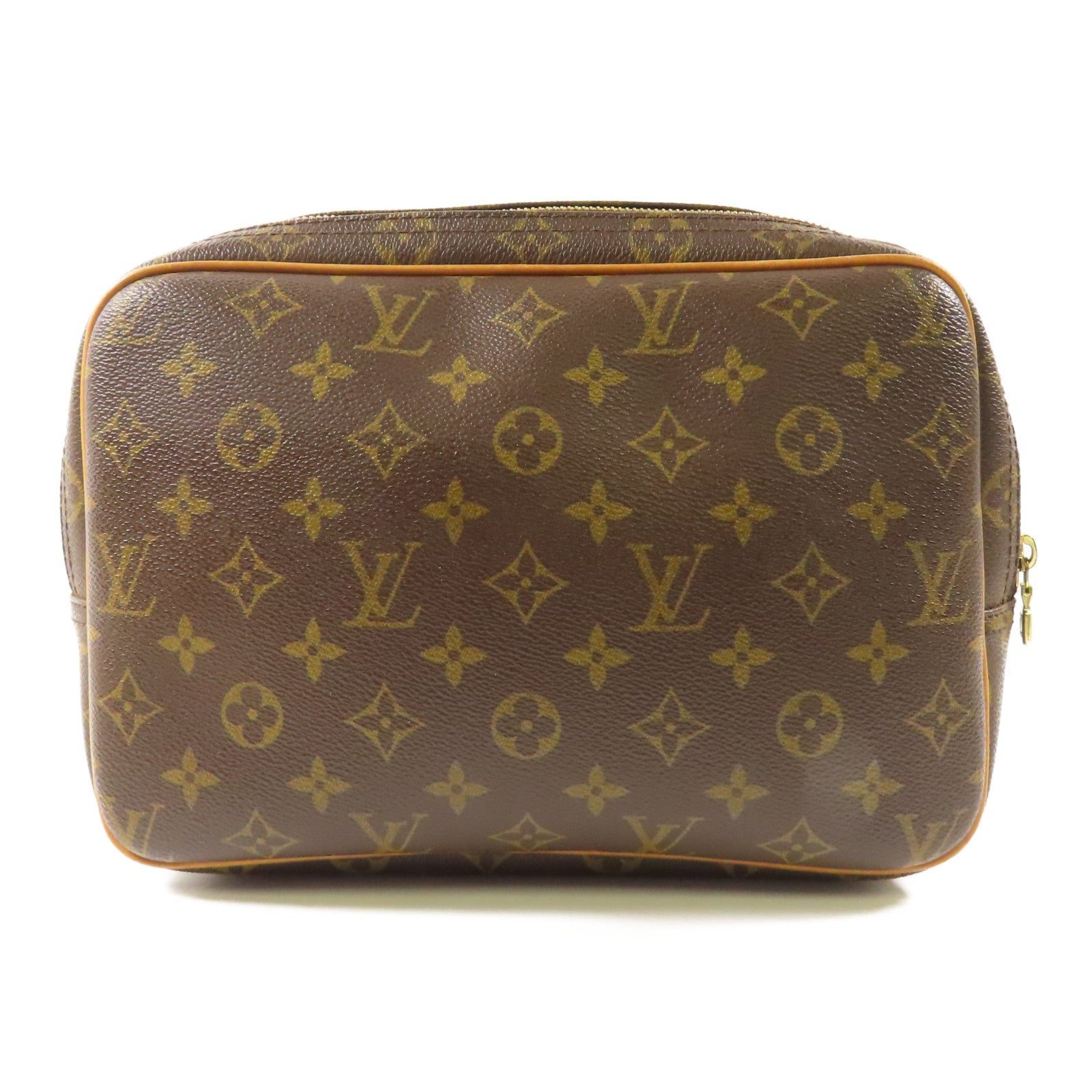 LOUIS VUITTON Monogram Reporter PM金扣肩背袋棕色