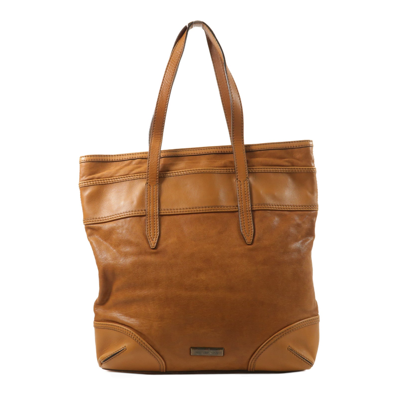 BURBERRY 牛皮皮革Tote Bag肩背袋