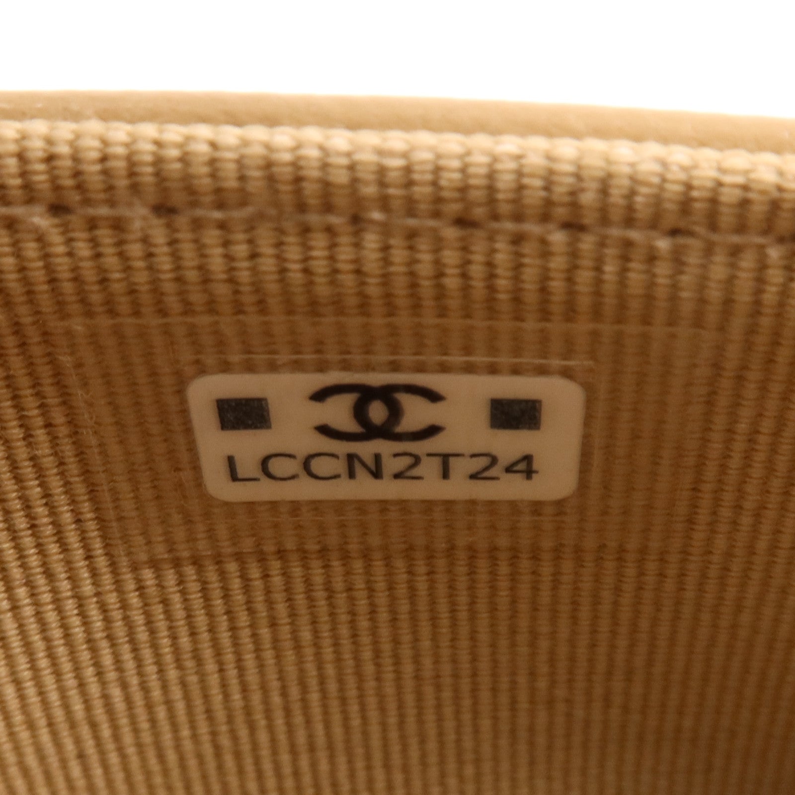 CHANEL 牛皮皮革Wallet Card Holder金扣錢包