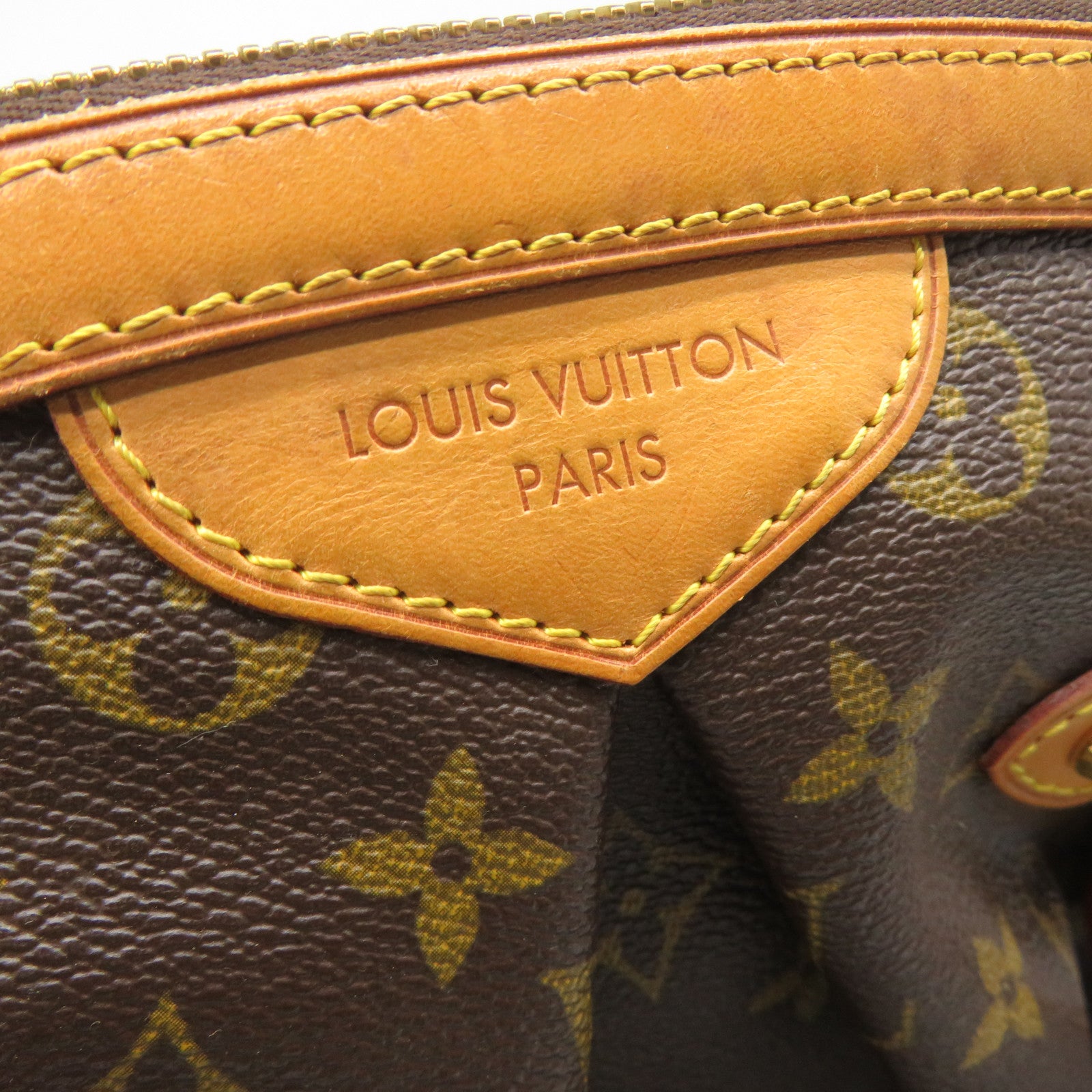 LOUIS VUITTON 【清倉大減價】Monogram Tivoli GM金扣肩背袋啡色