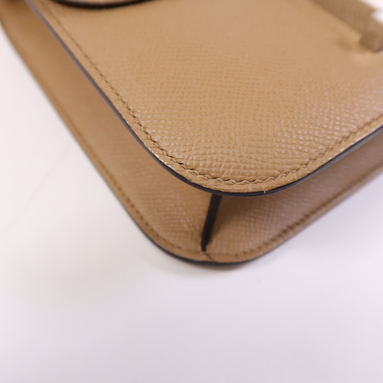 HERMES Epsom皮革Constance 24銀扣肩背袋Chai