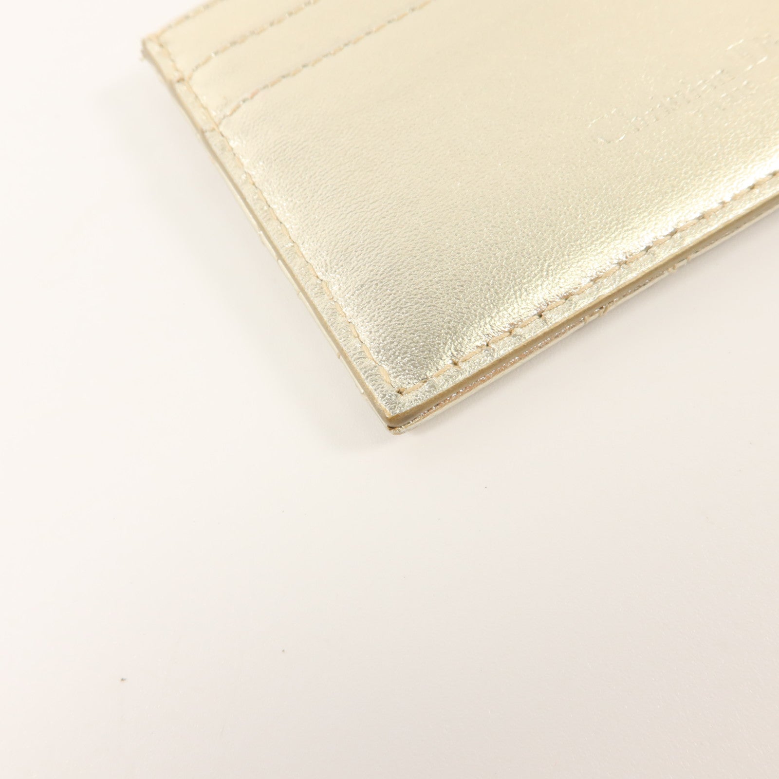 Dior 羊皮皮革Freesia Card Holder金扣卡片套
