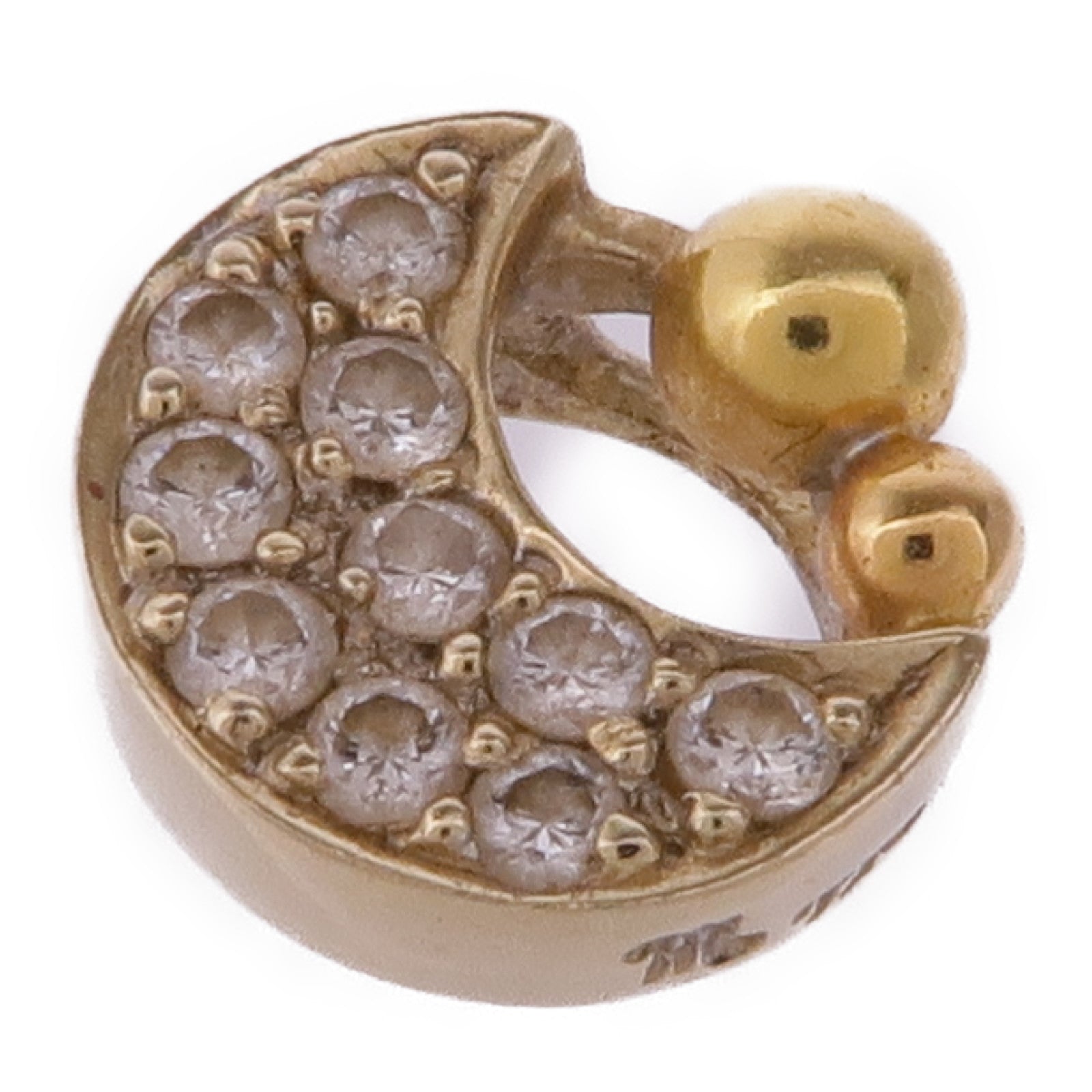 JEWELRY 18K黃金/白金Diamond Pendant Top鑽石吊墜