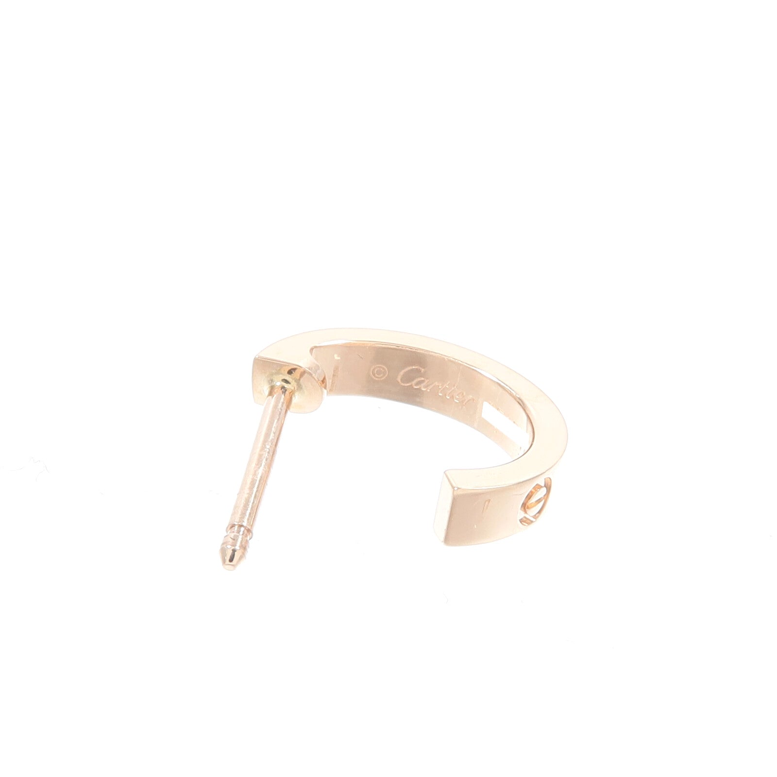CARTIER 18K玫瑰金Mini Love Earrings Small Model耳環