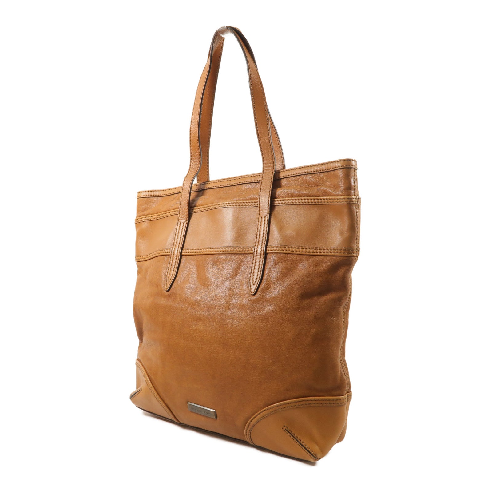 BURBERRY 牛皮皮革Tote Bag肩背袋