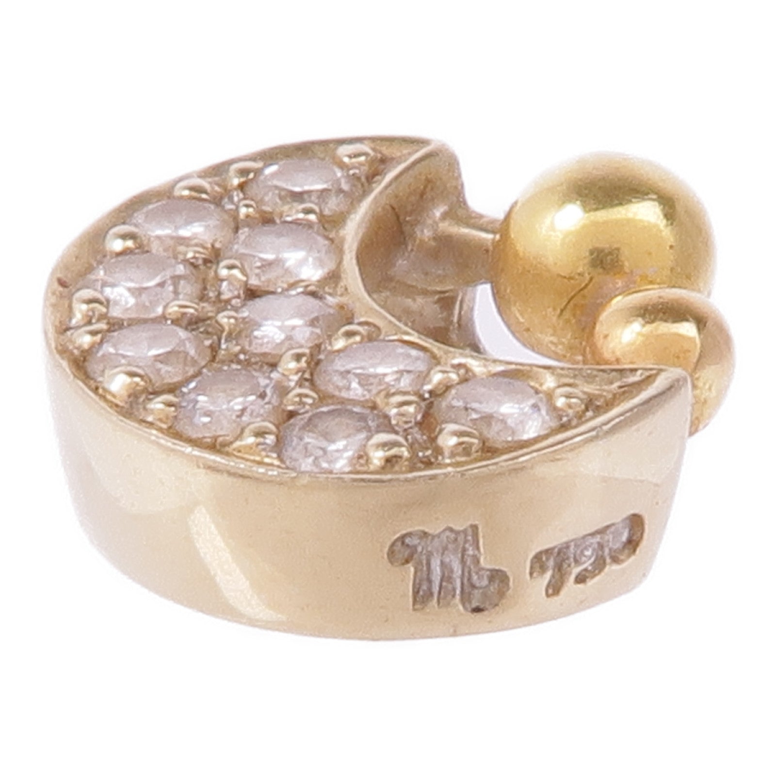 JEWELRY 18K黃金/白金Diamond Pendant Top鑽石吊墜